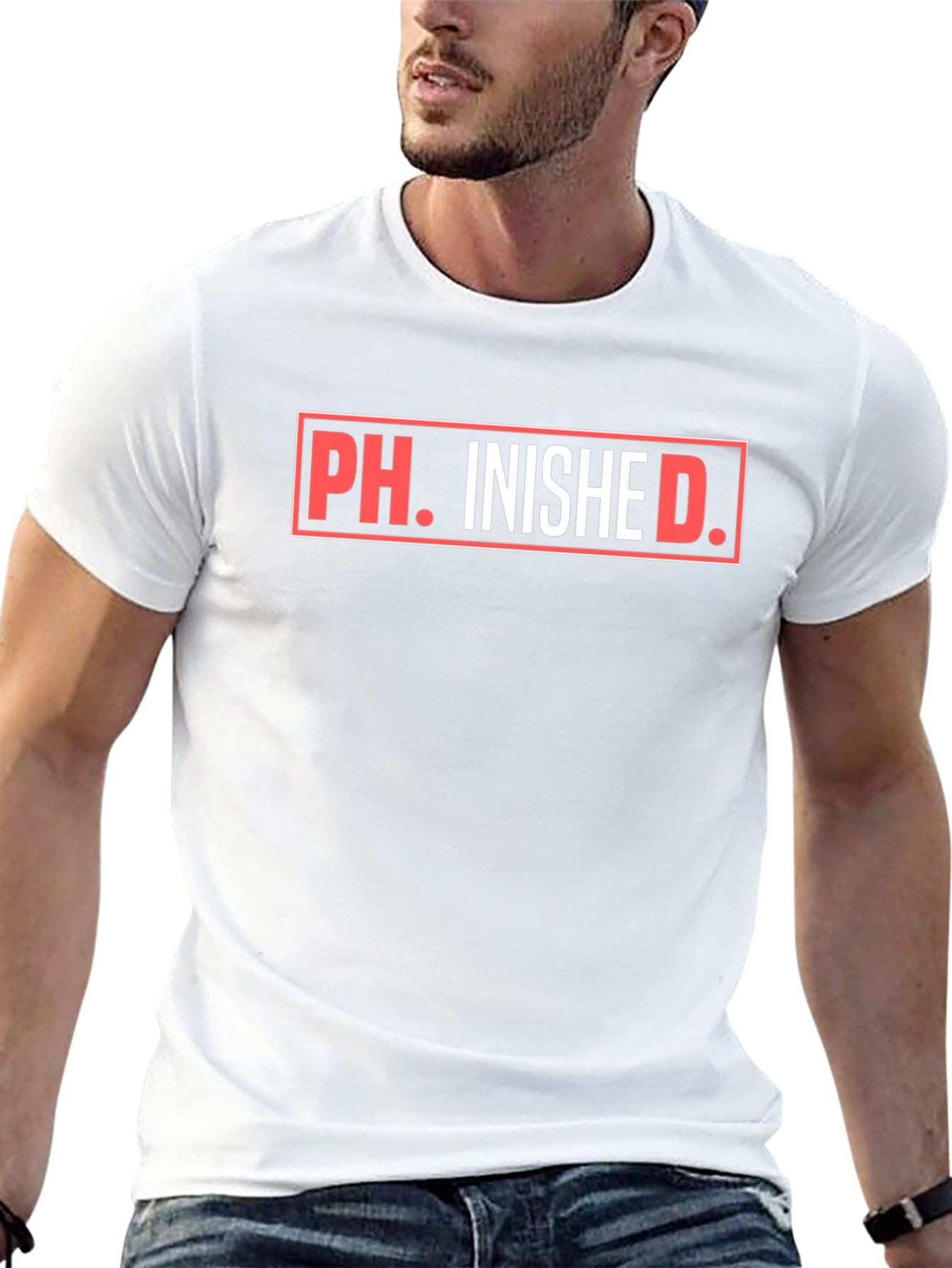 Ph.inished. Funny Graduation T-Shirt