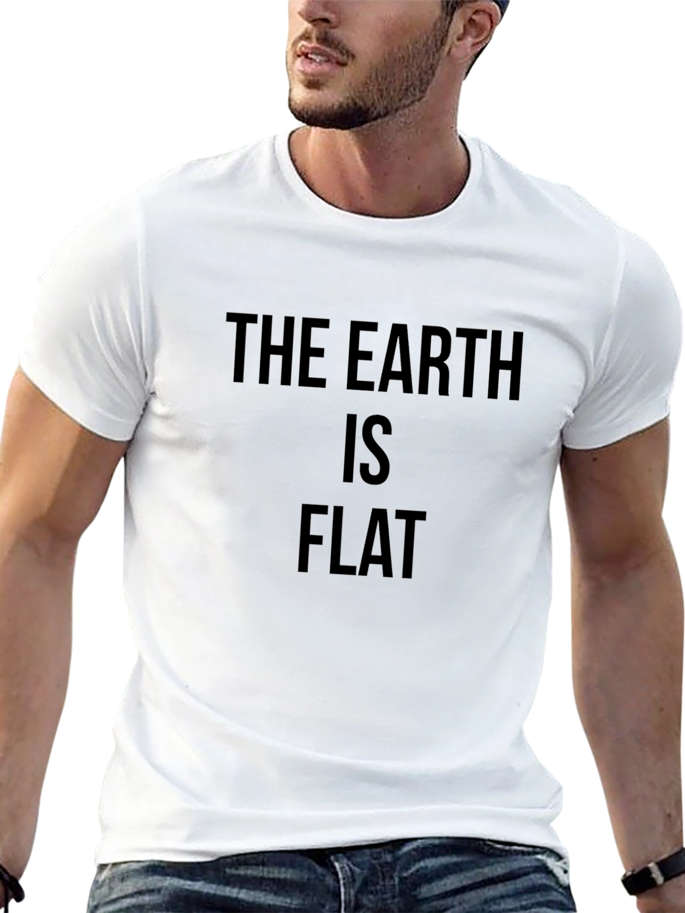 The Earth Is Flat Novelty T-Shirt