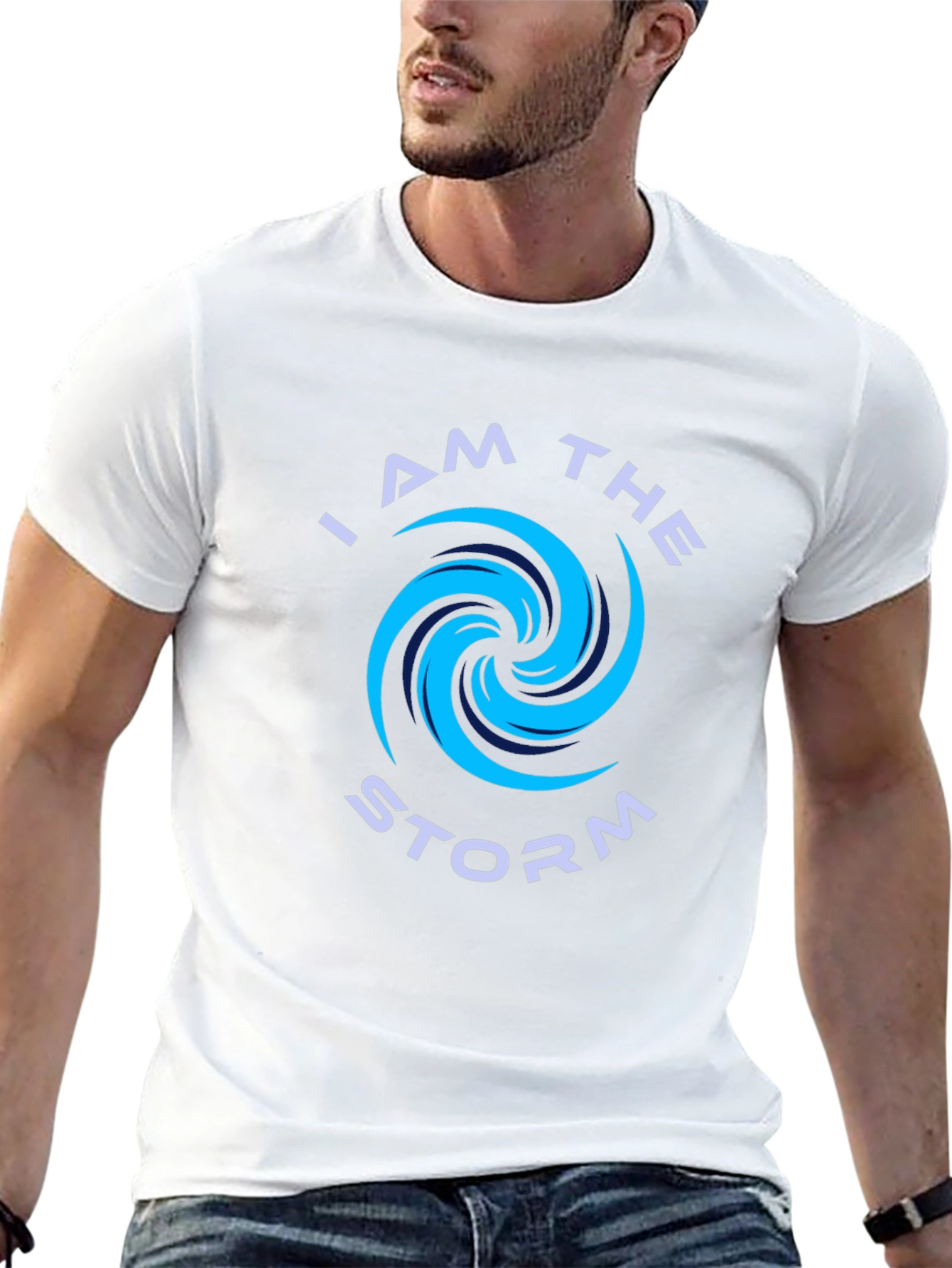 I Am The Storm Graphic Tee - Black