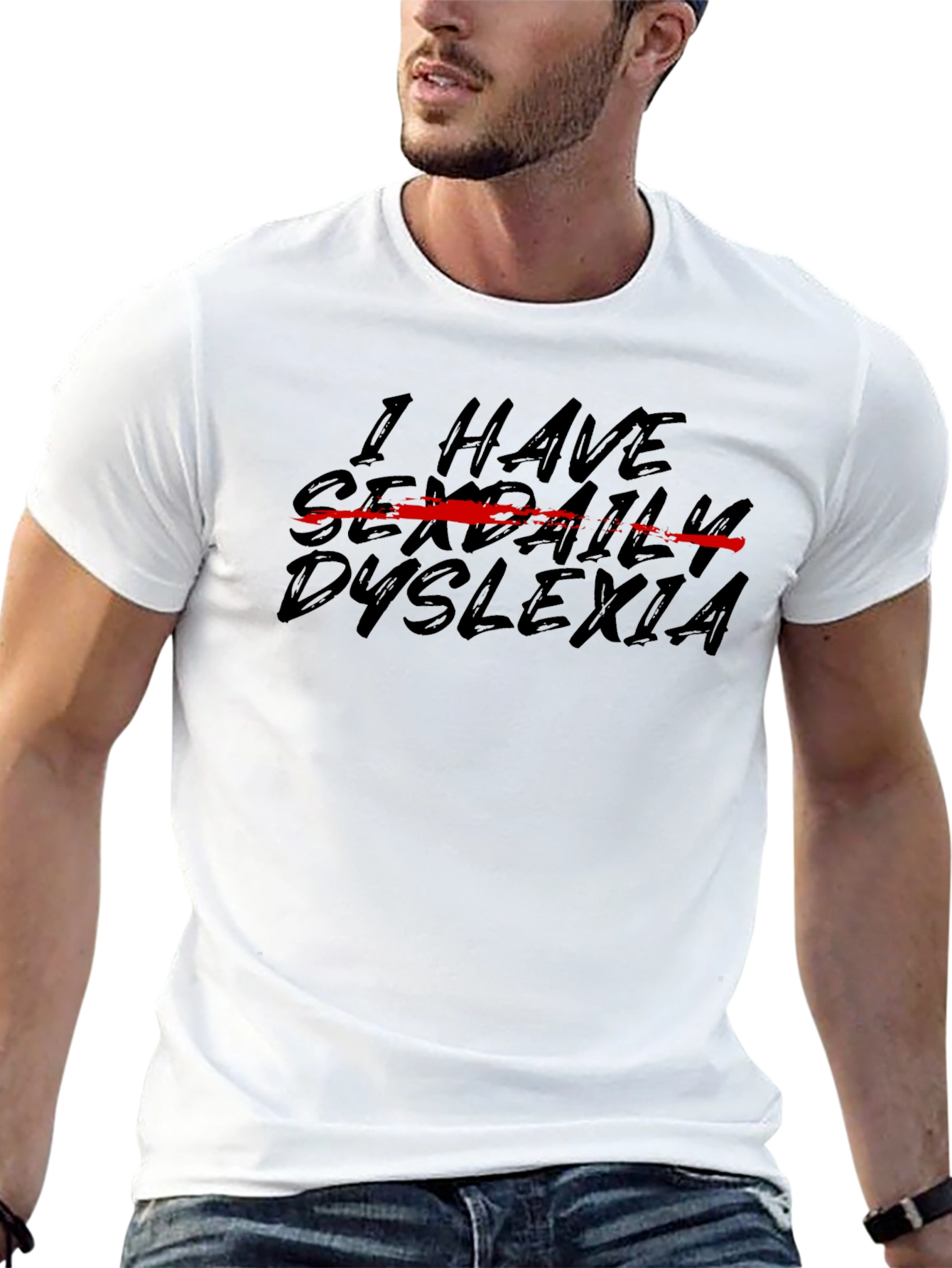 Humorous Sexual Dyslexia Graphic T-Shirt