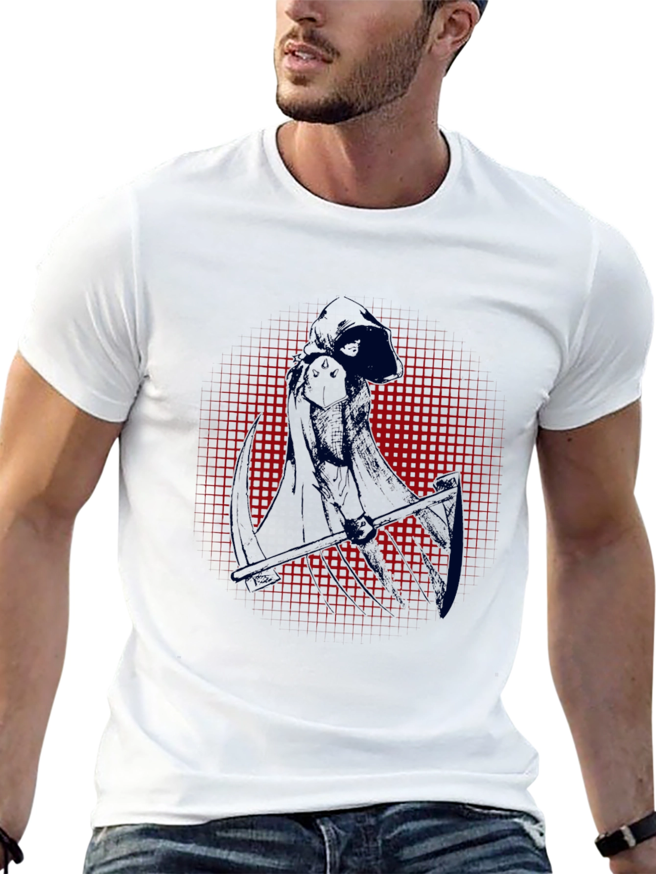 Grim Reaper Graphic Tee - Dark Humor T-Shirt