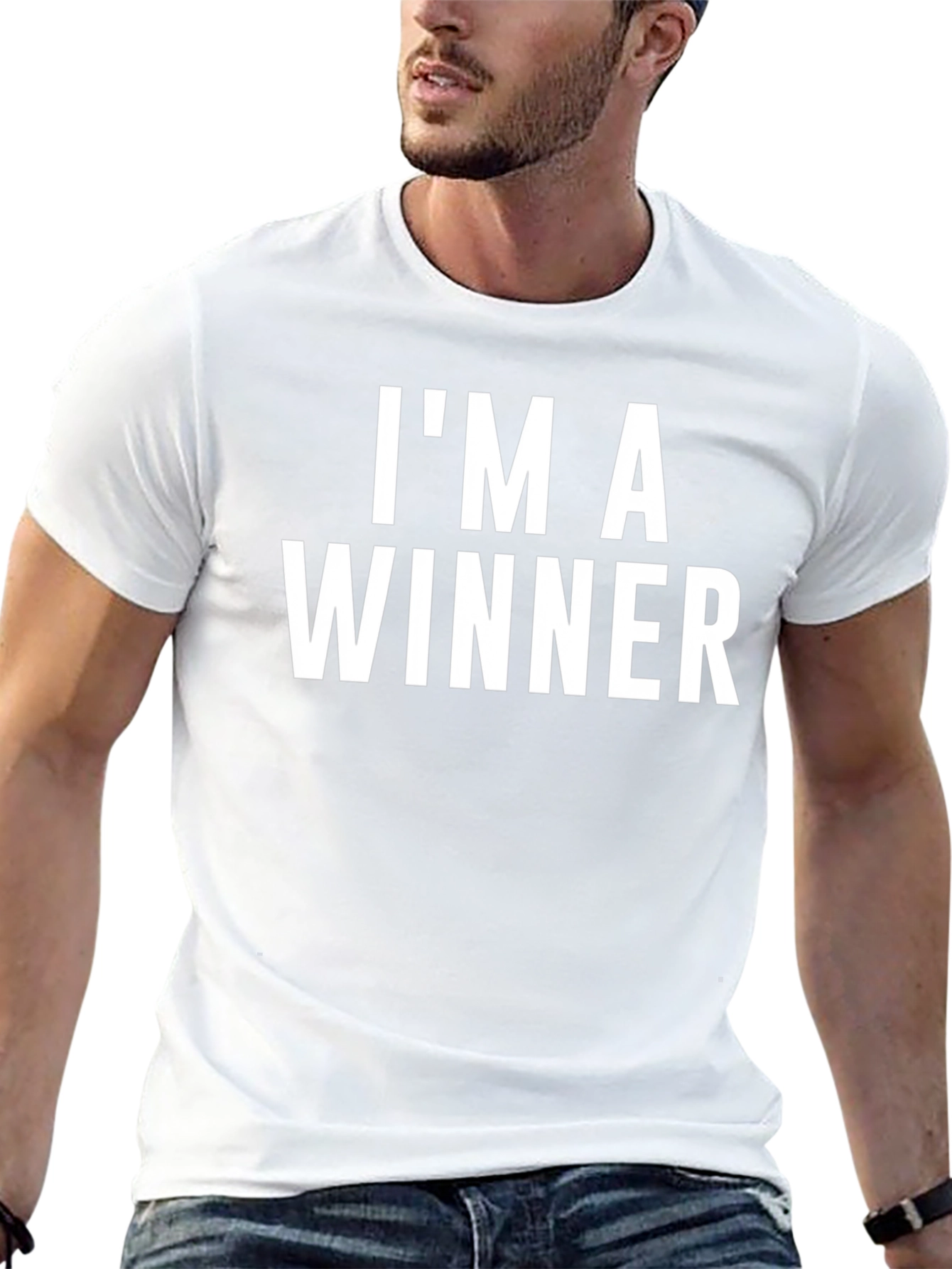 Im A Winner Graphic Tee - Mens Black T-Shirt