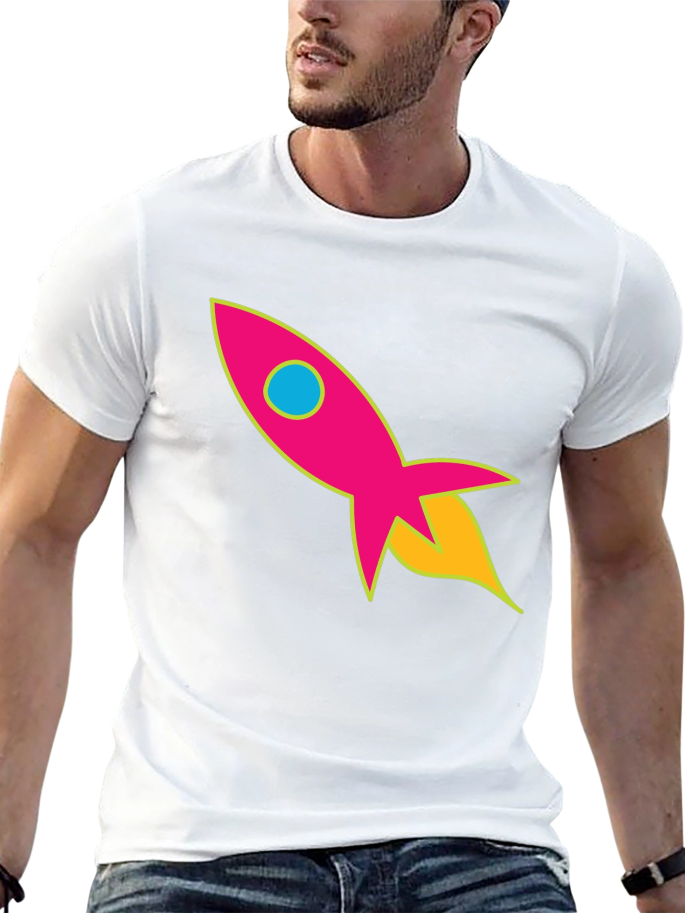Retro Rocket T-Shirt - Blast Off in Style!