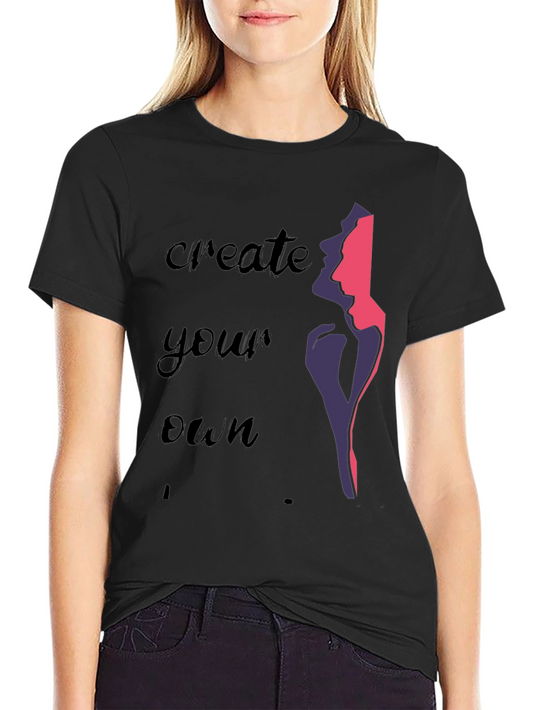 Create Your Own Graphic Tee - Stylish Black T-Shirt