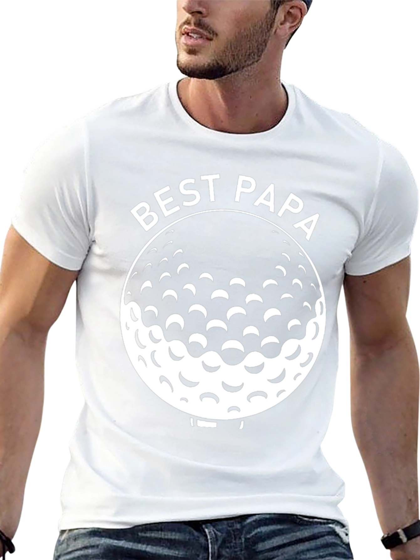 Best Papa Ever Golf Ball T-Shirt