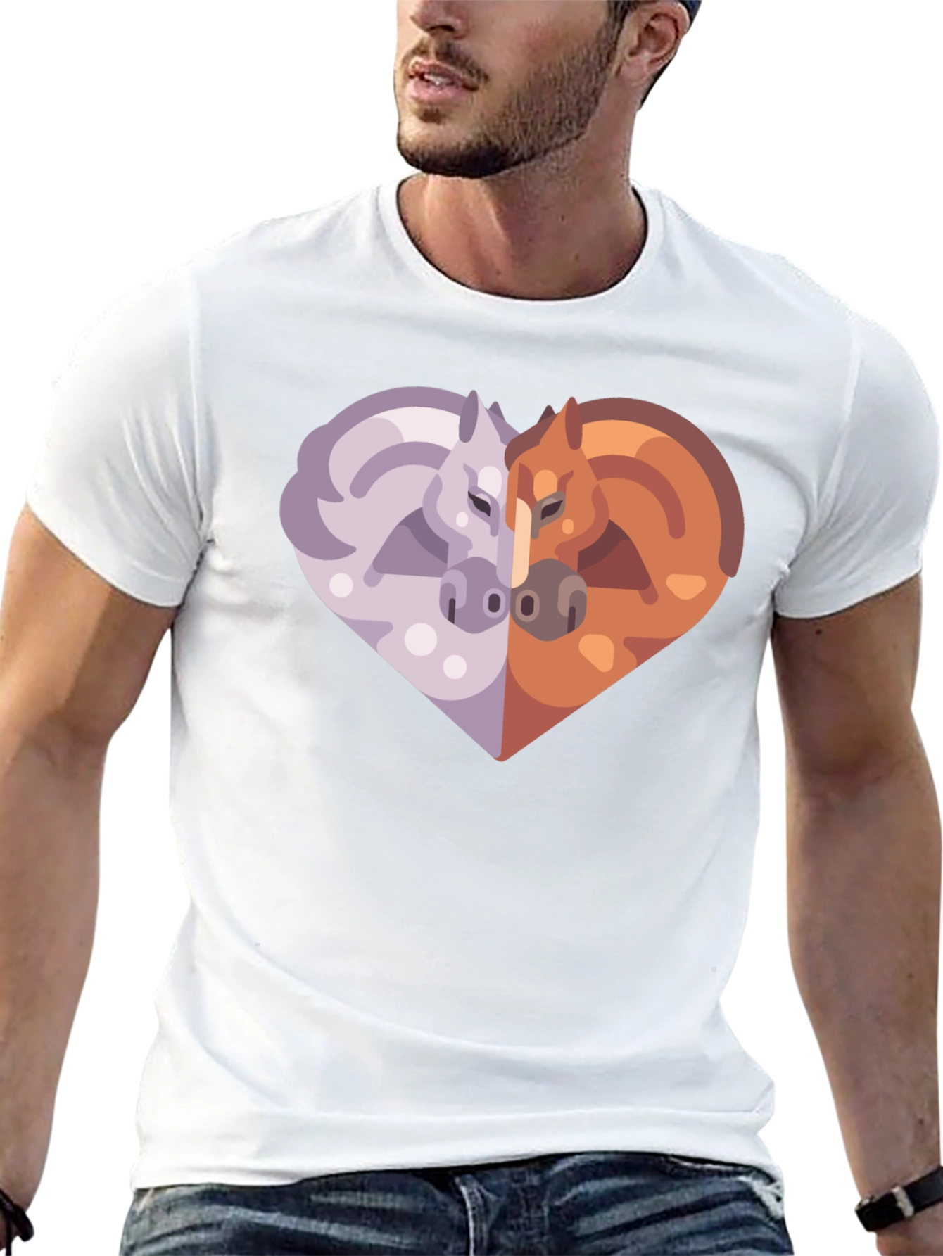 Heart Horses Graphic Tee