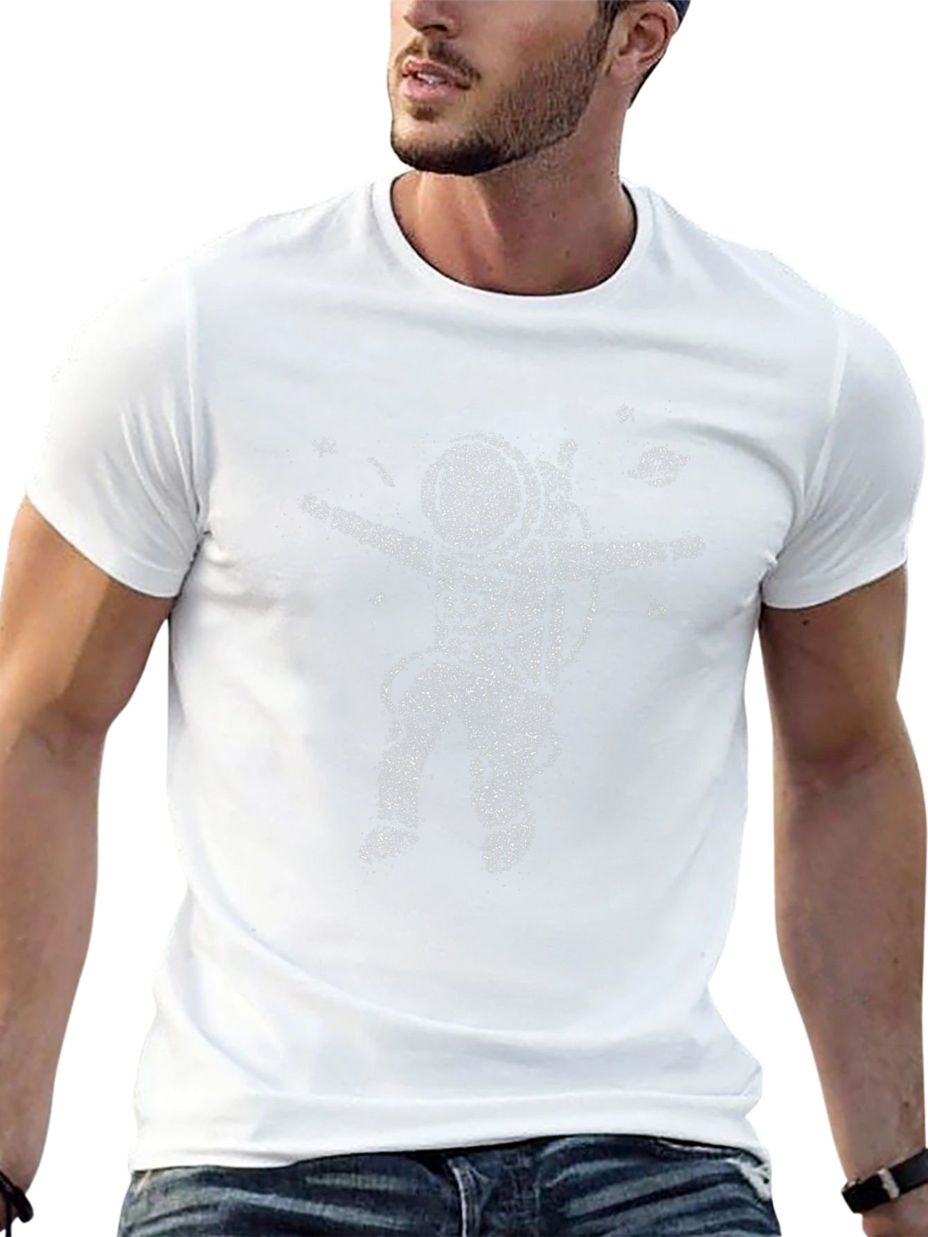 Astronaut Graphic Black T-Shirt