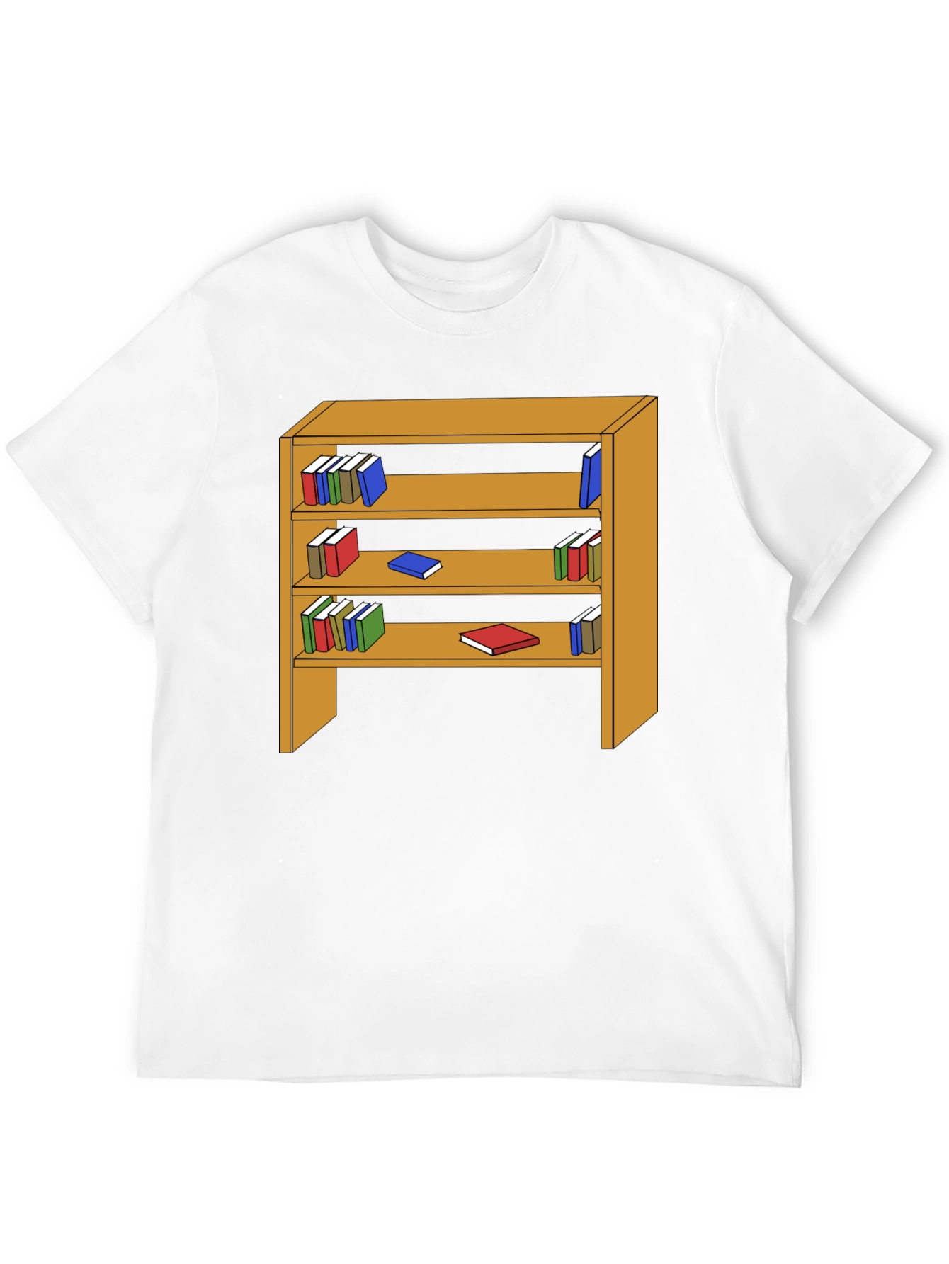 Bookshelf T-Shirt - Novelty Graphic Tee