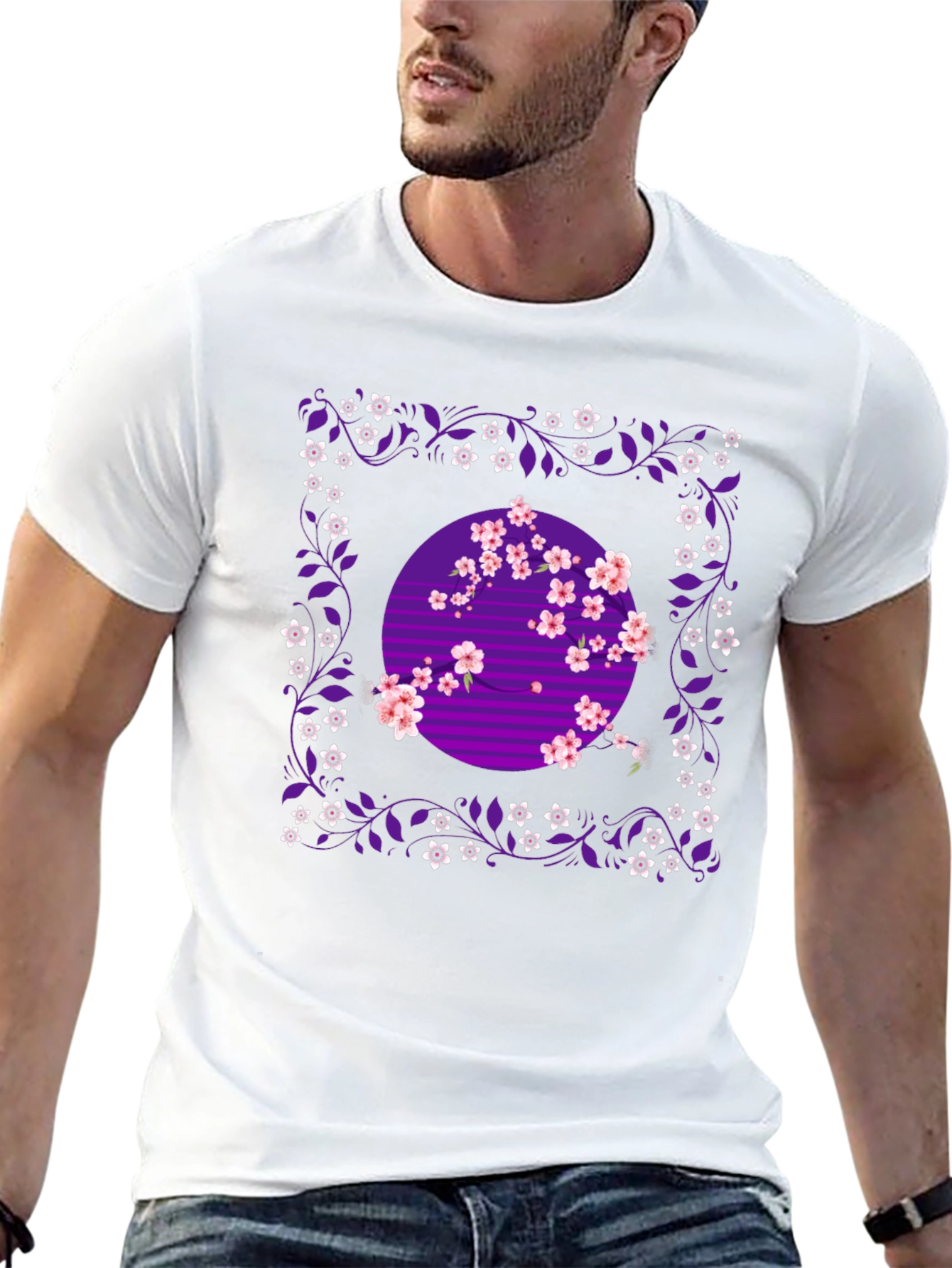 Floral Blossom Graphic Tee - Stylish Comfort
