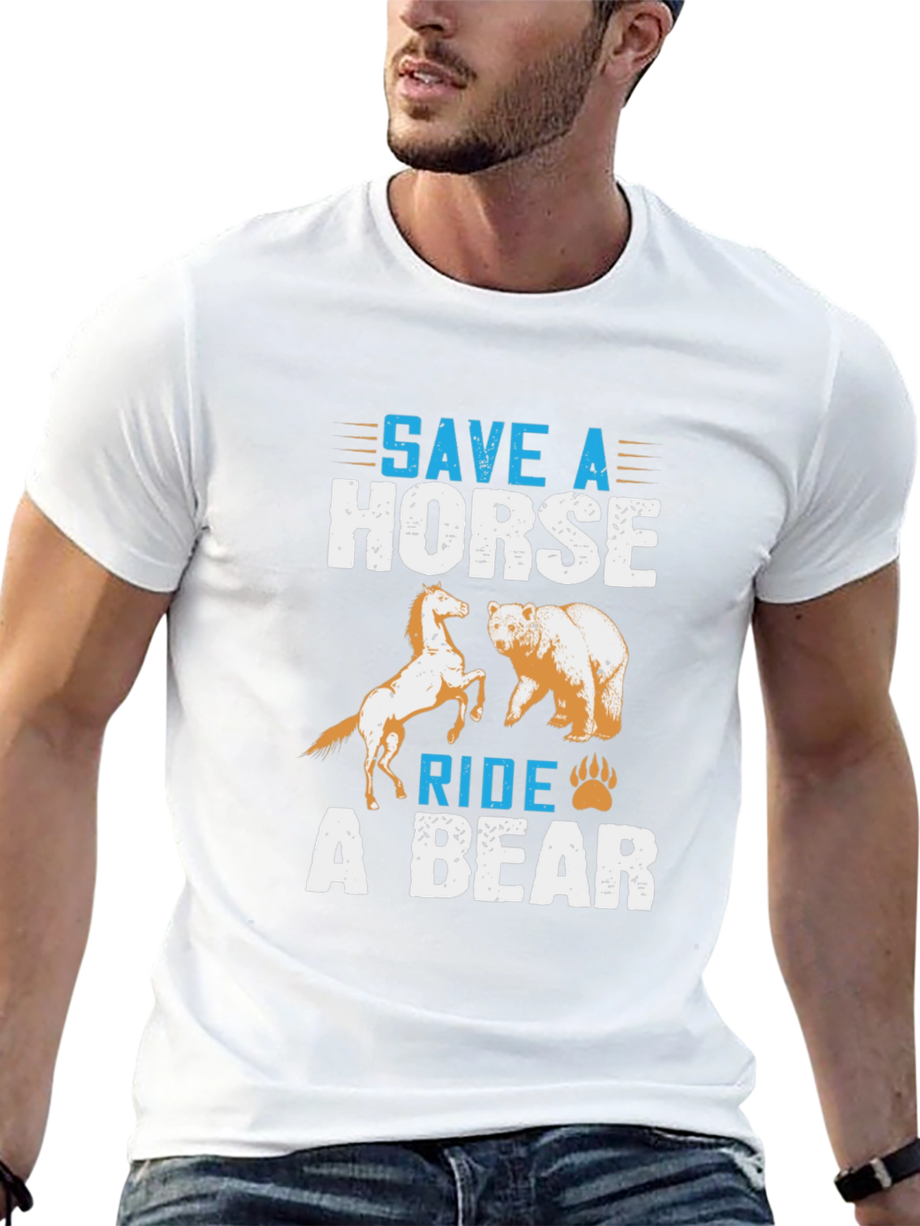 Save a Horse Ride a Bear Graphic Tee