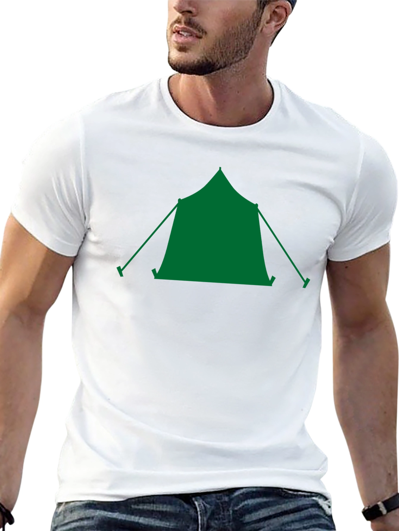 Camping Tent Graphic Tee - Outdoor Adventure Shirt