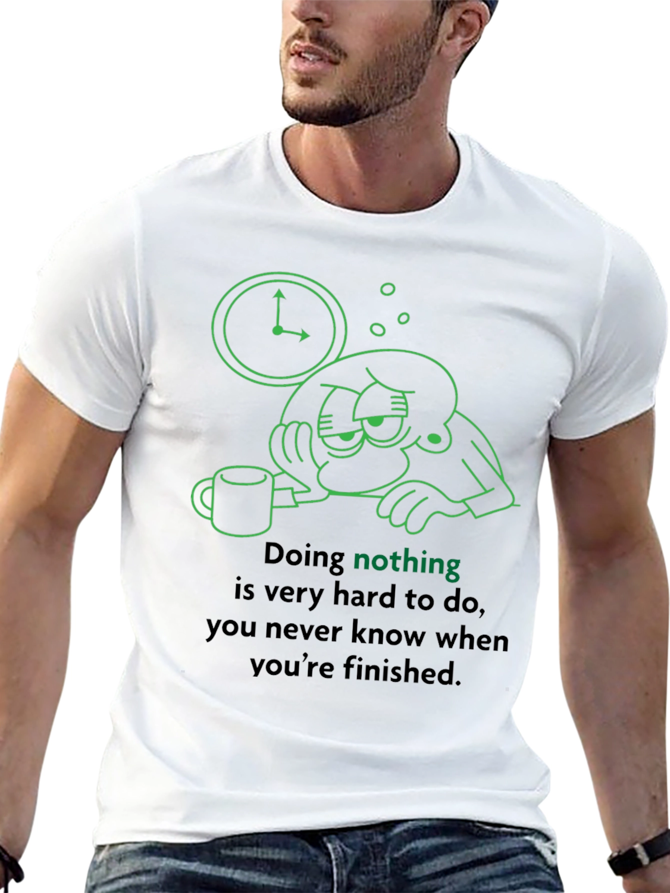 Funny Graphic Tee - Doing Nothing Is Hard T-Shirt