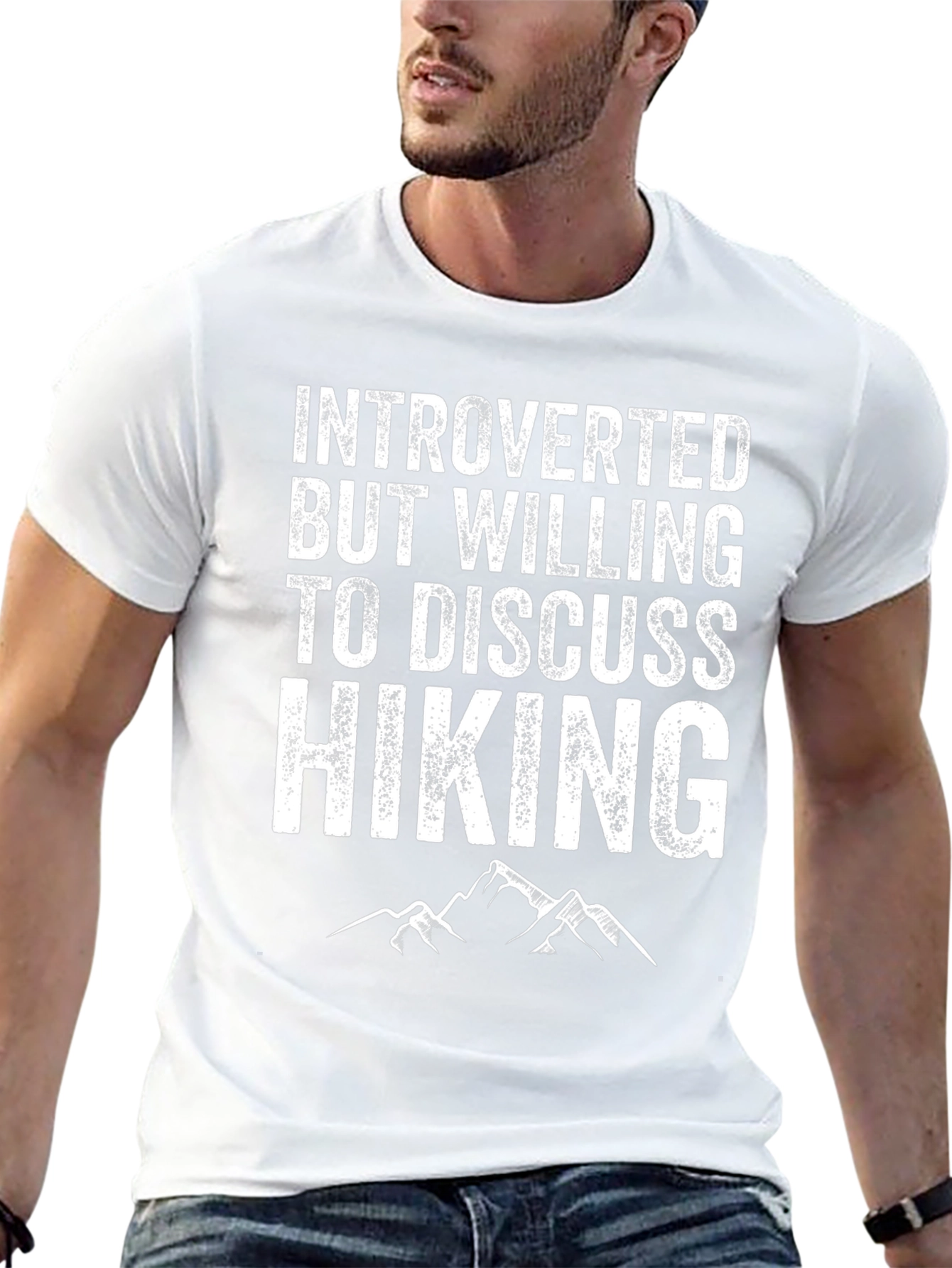 Introverted Hiking Graphic T-Shirt