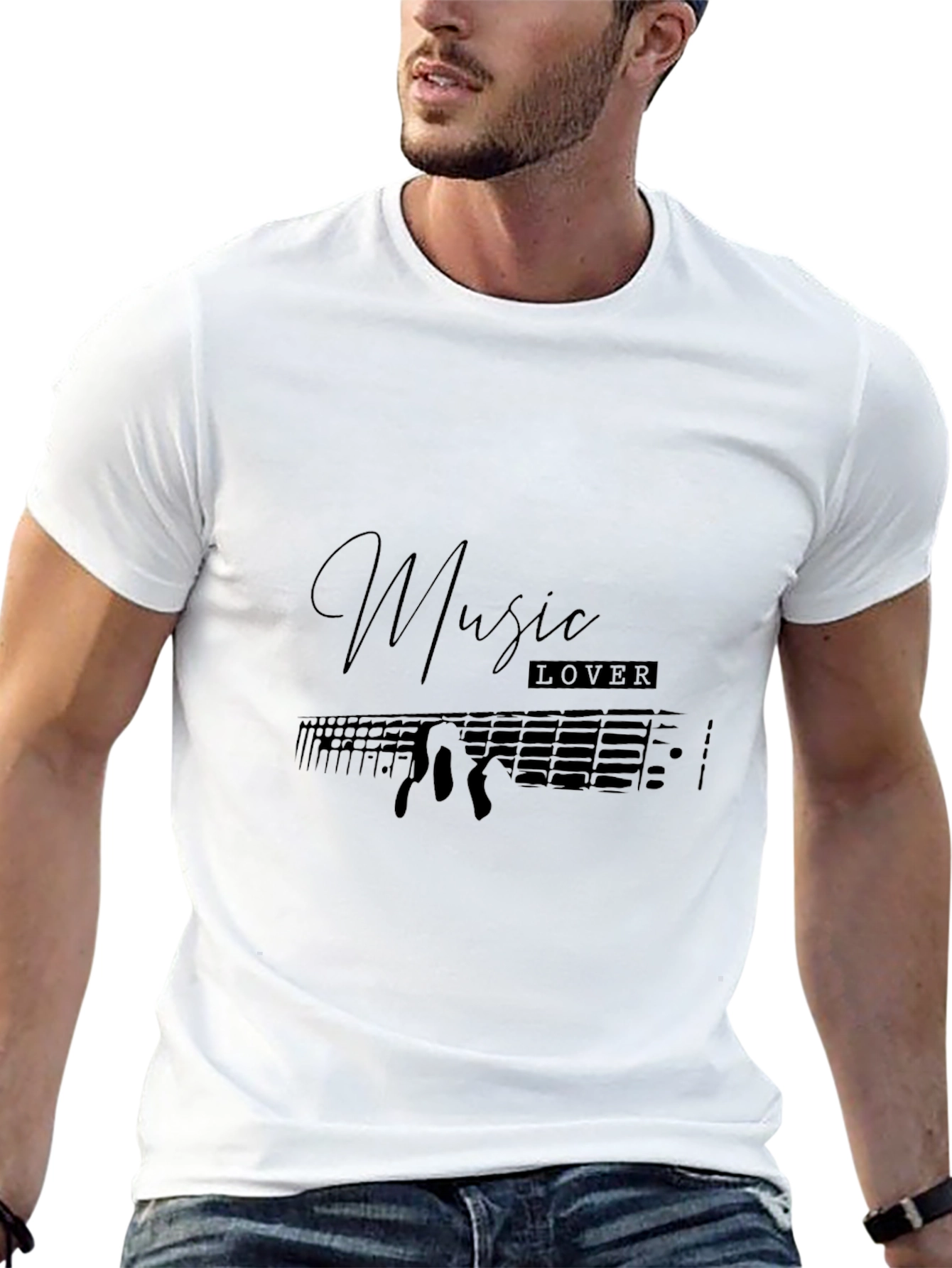 Music Lover Black T-Shirt