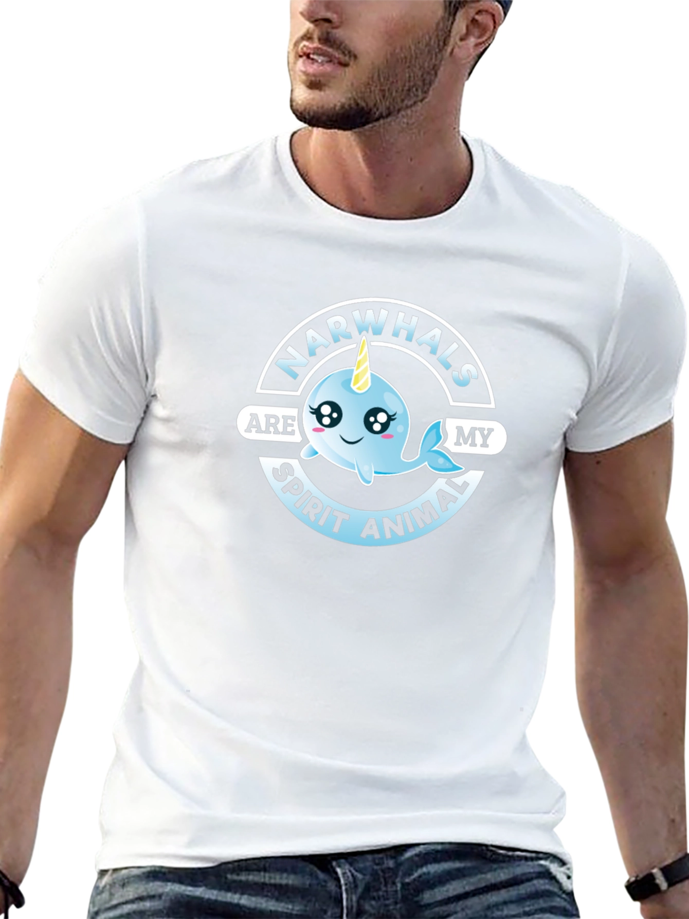 Narwhals Are My Spirit Animal Graphic Tee