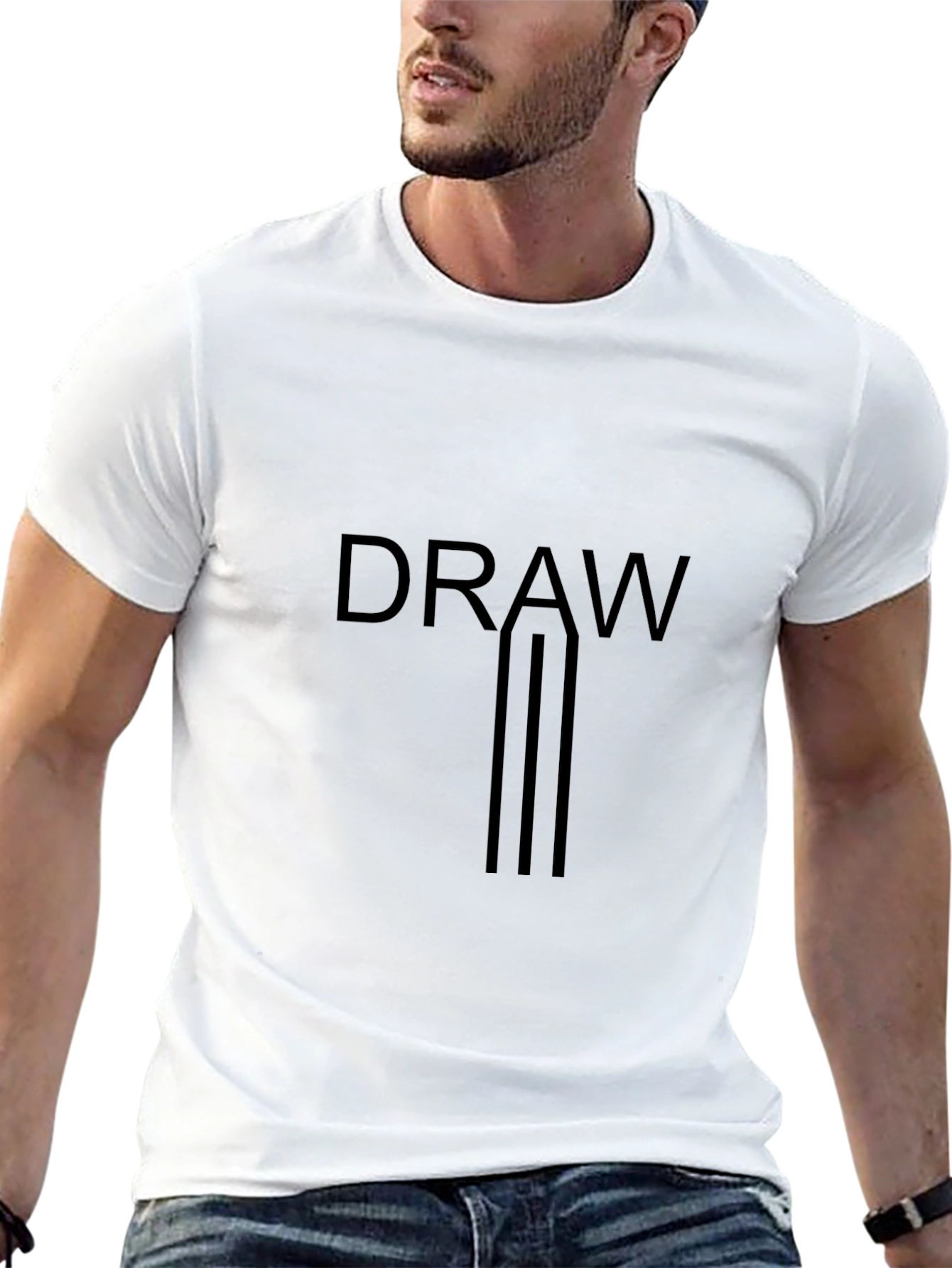 Draw Graphic Tee - Artistic Comfort