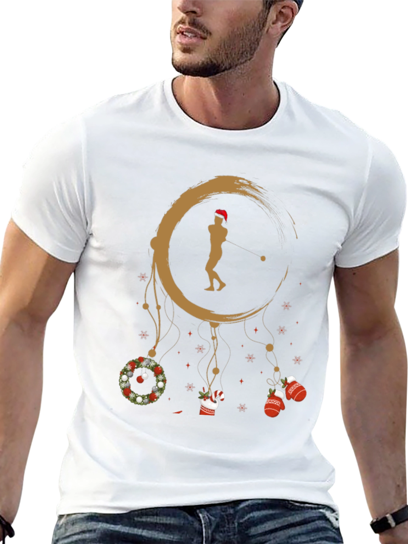 Festive Golfer Dreamcatcher T-Shirt