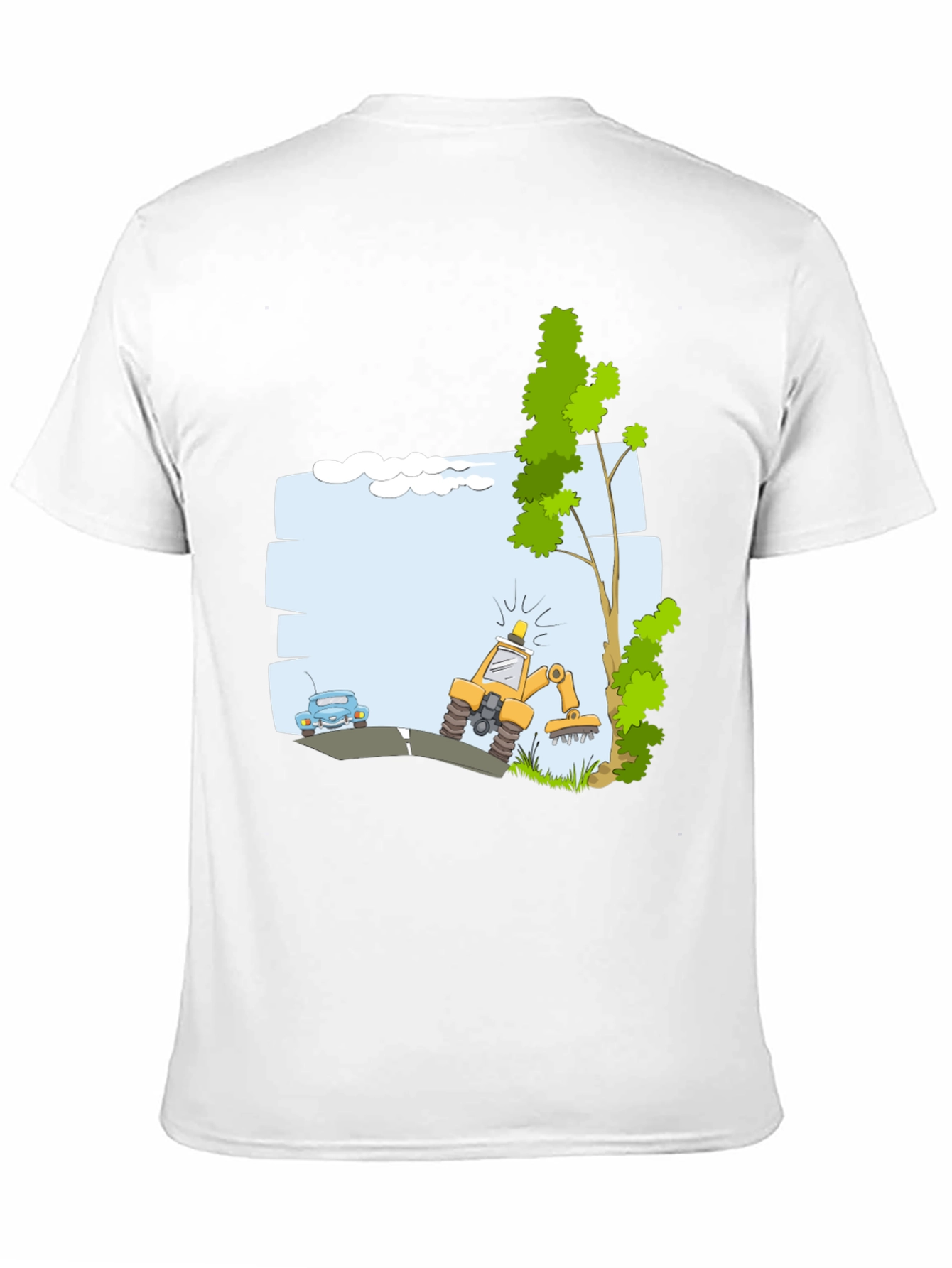 Cartoon Construction T-Shirt: Fun Design