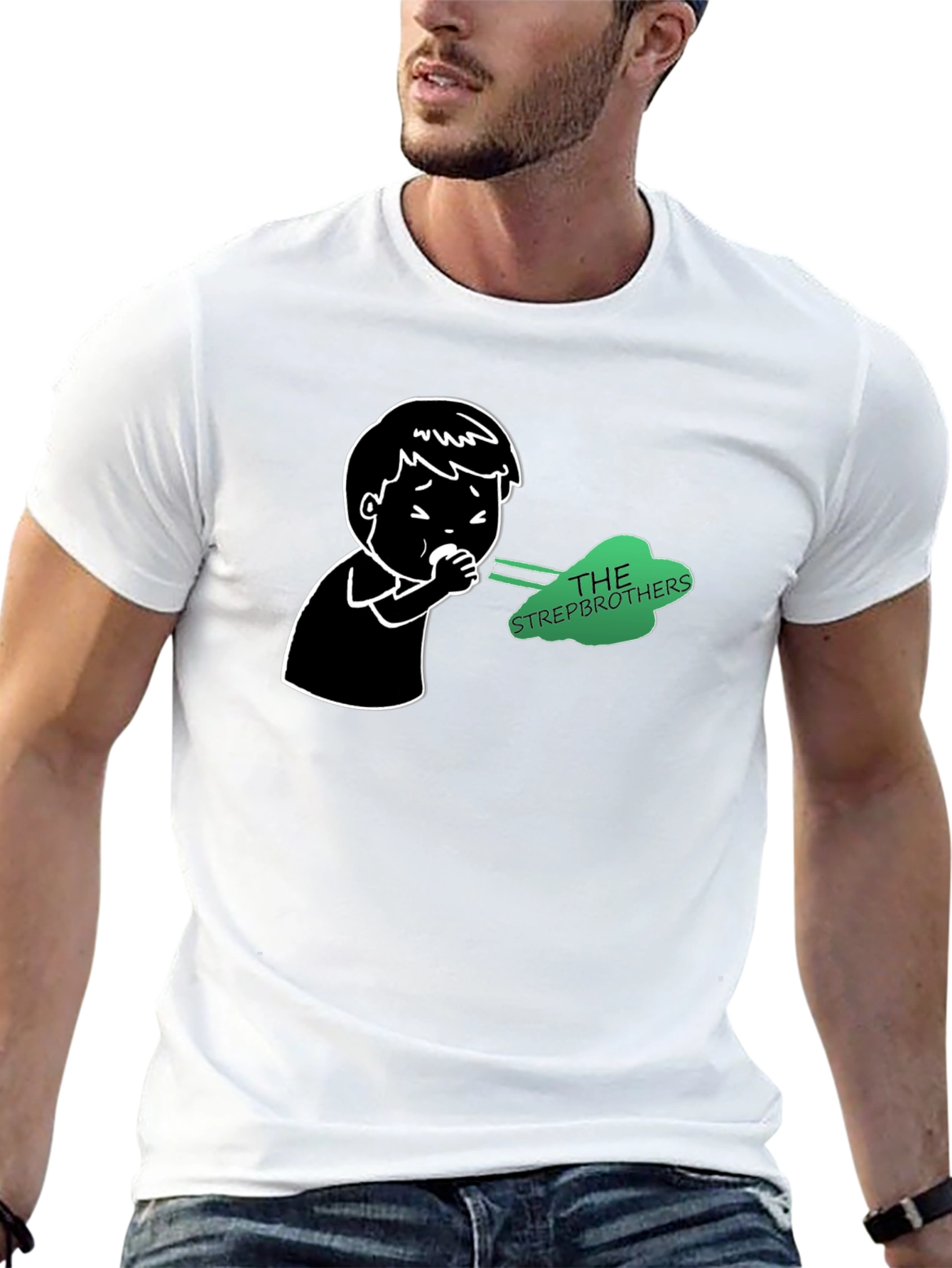Strepbrothers T-Shirt - Black Novelty Tee
