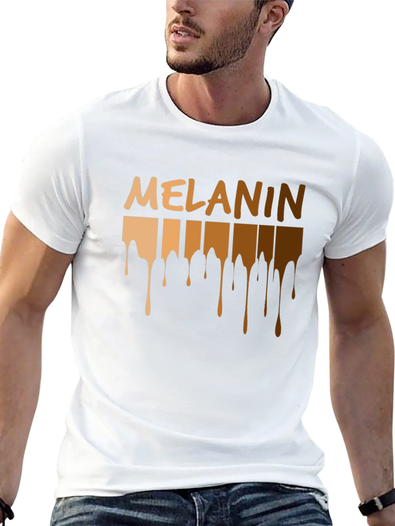 Melanin Drip Black Graphic T-Shirt