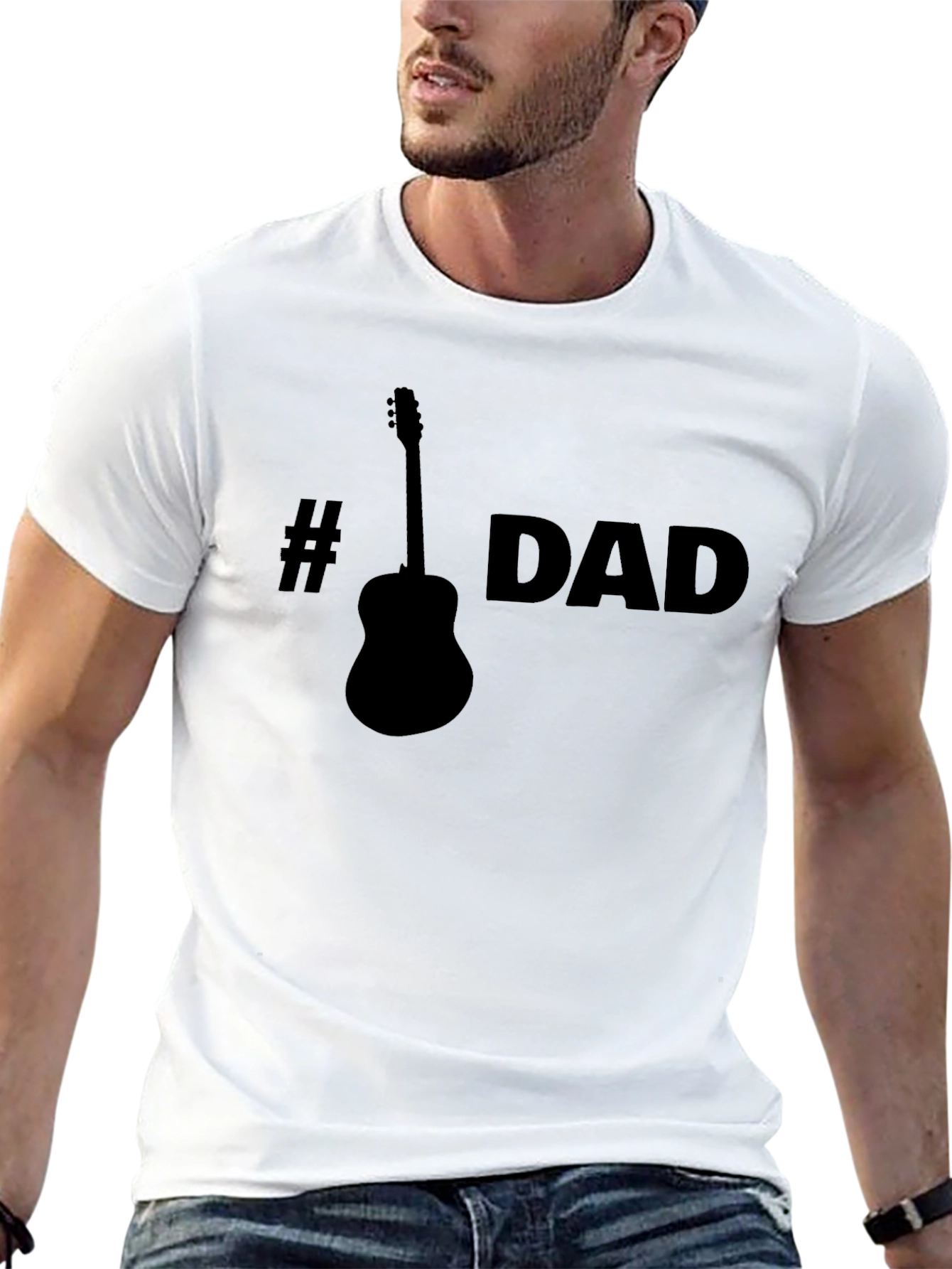 #Guitar Dad Graphic T-Shirt - Fathers Day Gift