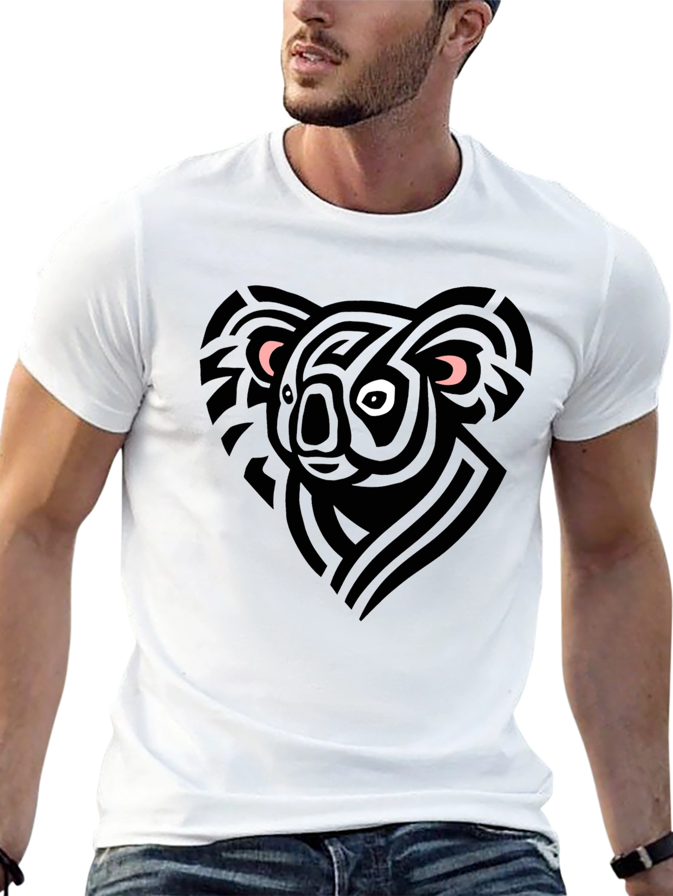 Koala Graphic Tee - Mens Black T-Shirt