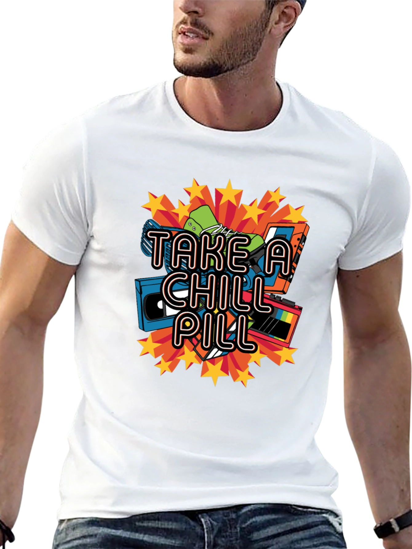 Take a Chill Pill Retro Cassette T-Shirt