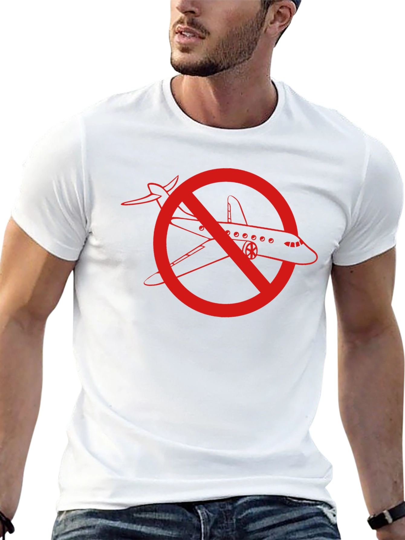 No Airplanes Graphic T-Shirt
