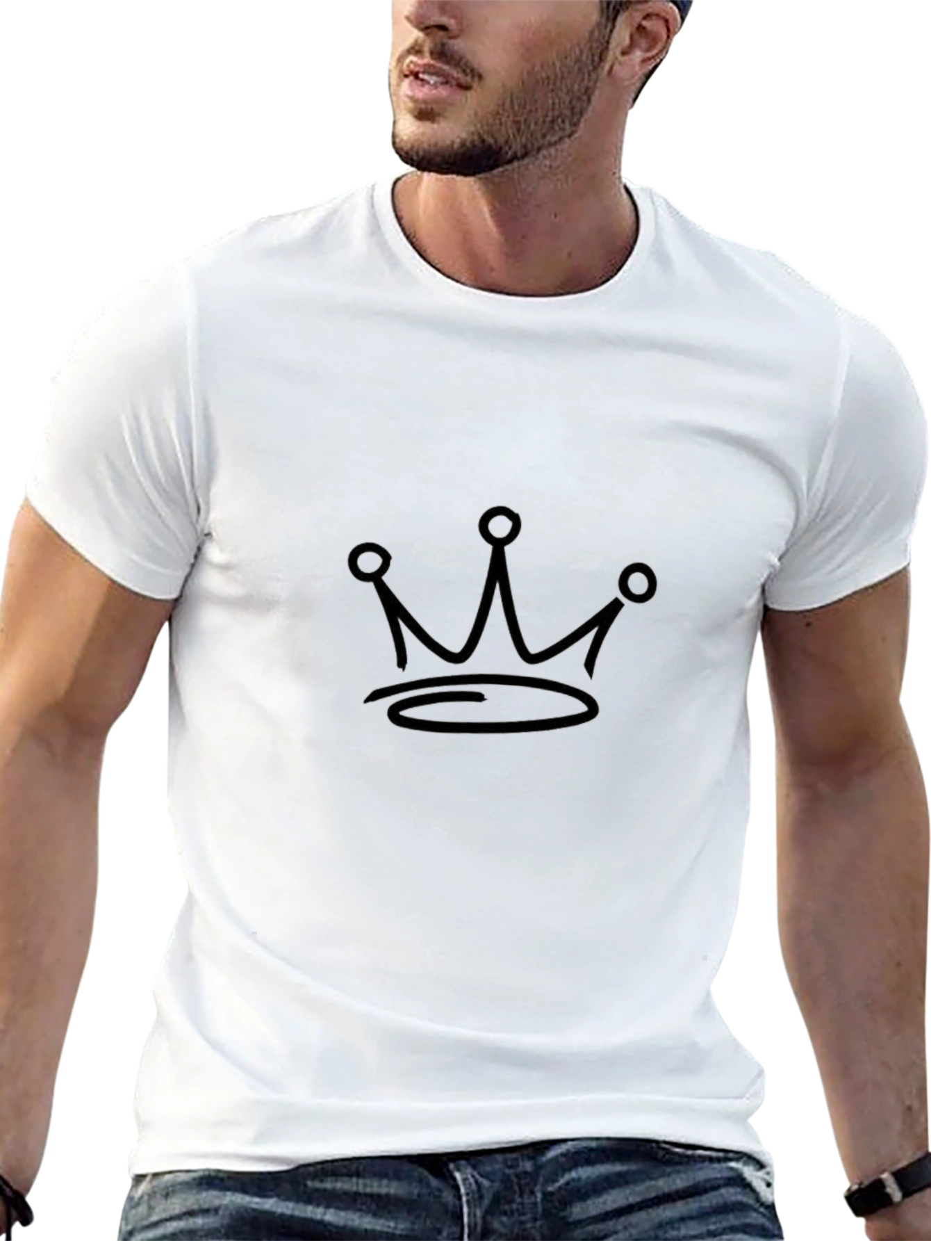 Crown Graphic Tee - Mens Black T-Shirt