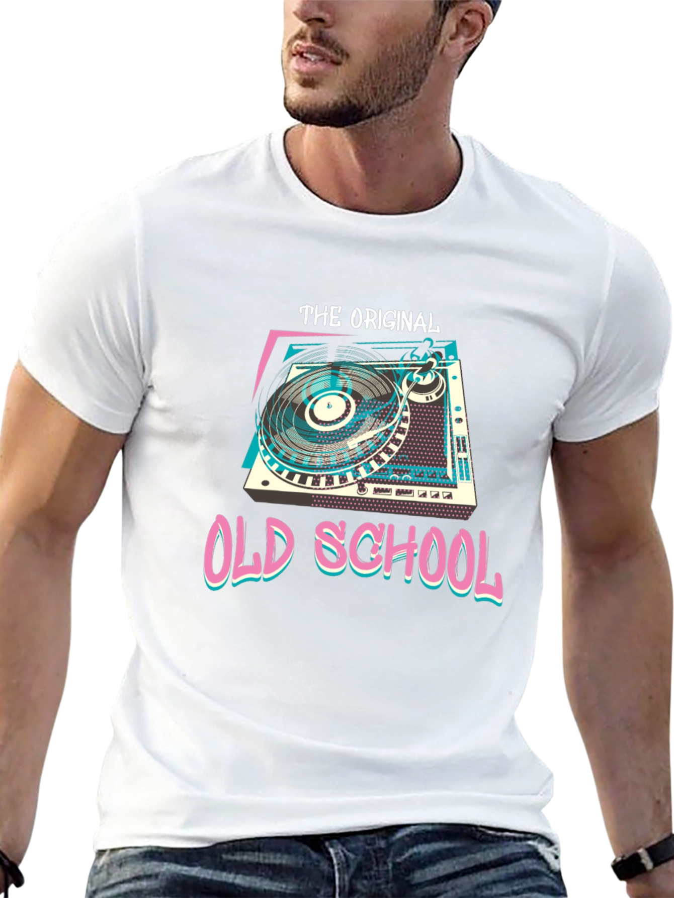 Original Old School DJ Turntable Graphic Tee