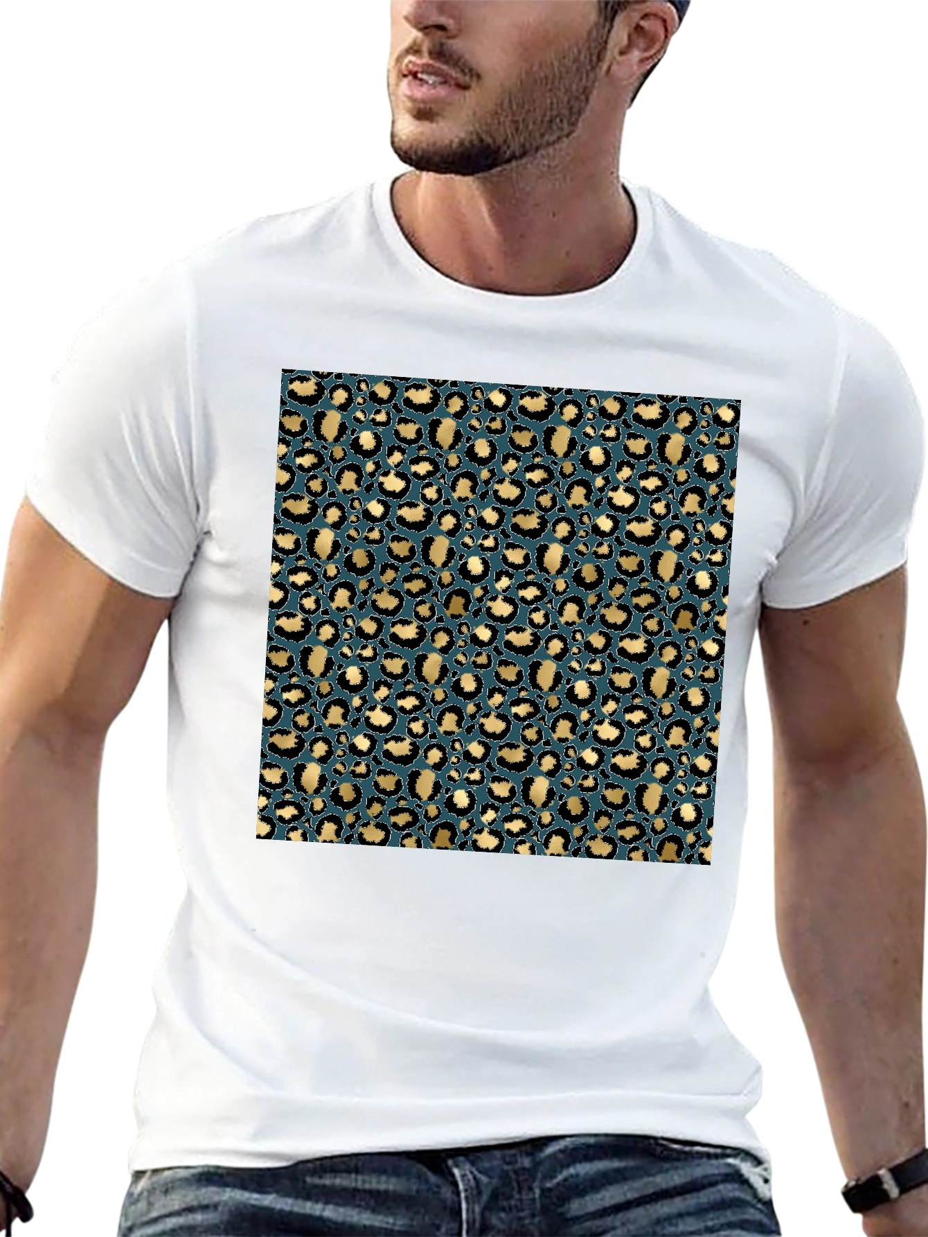 Leopard Print Tee - Stylish Animal Print T-Shirt