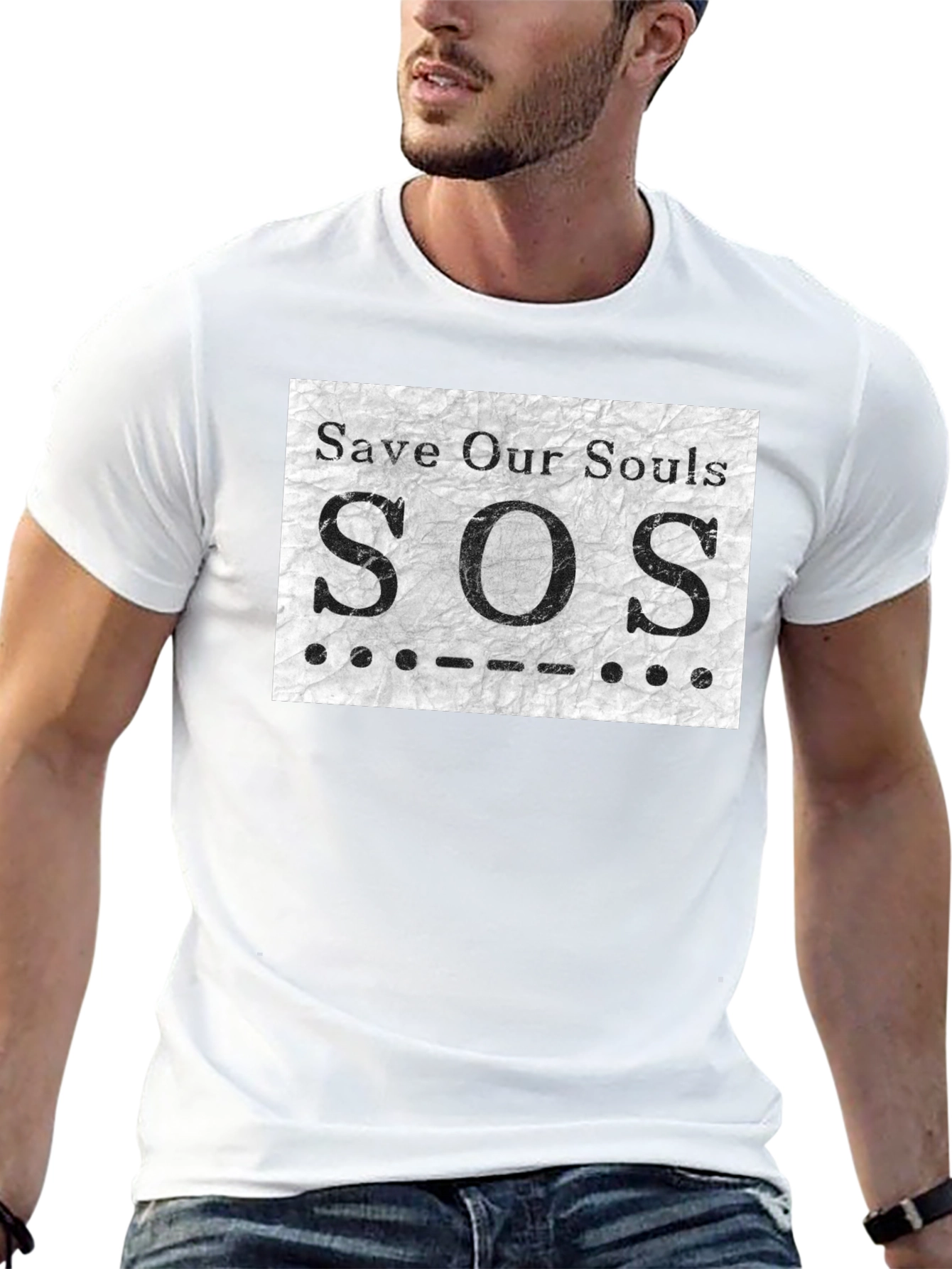 SOS Save Our Souls Graphic T-Shirt