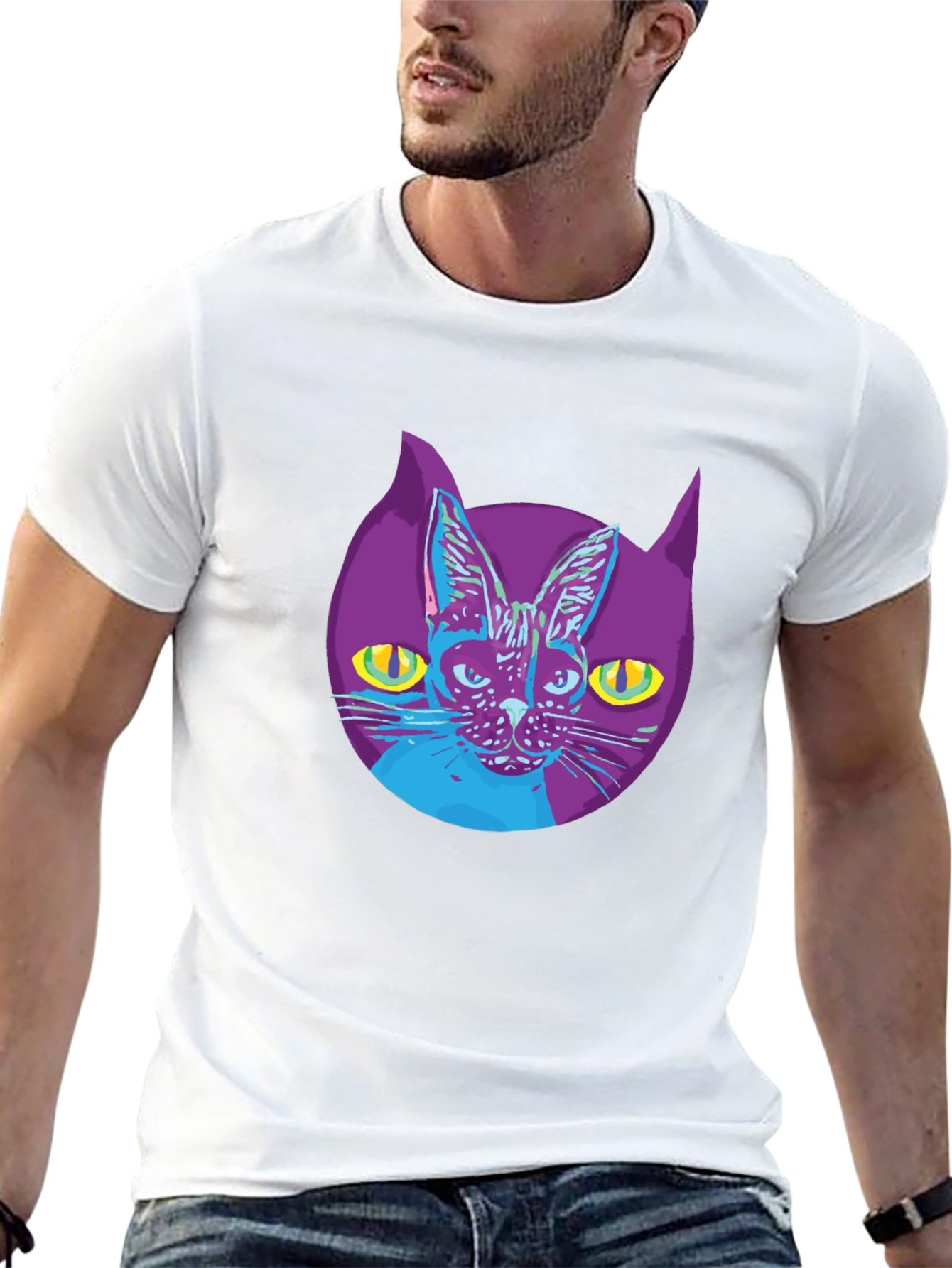 Cool Cat Graphic T-Shirt