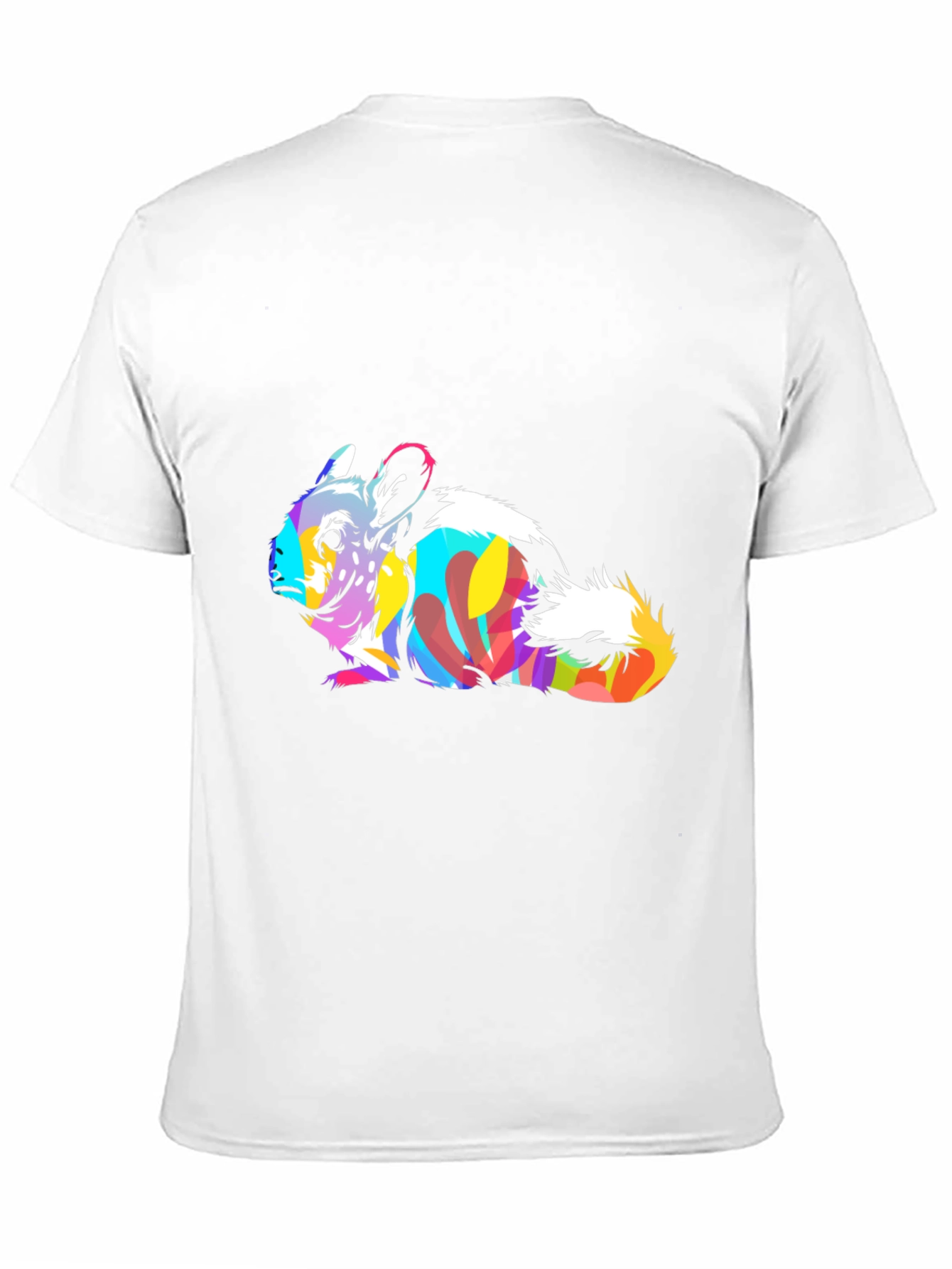 Vibrant Chinchilla Graphic Tee - Unique Animal Art