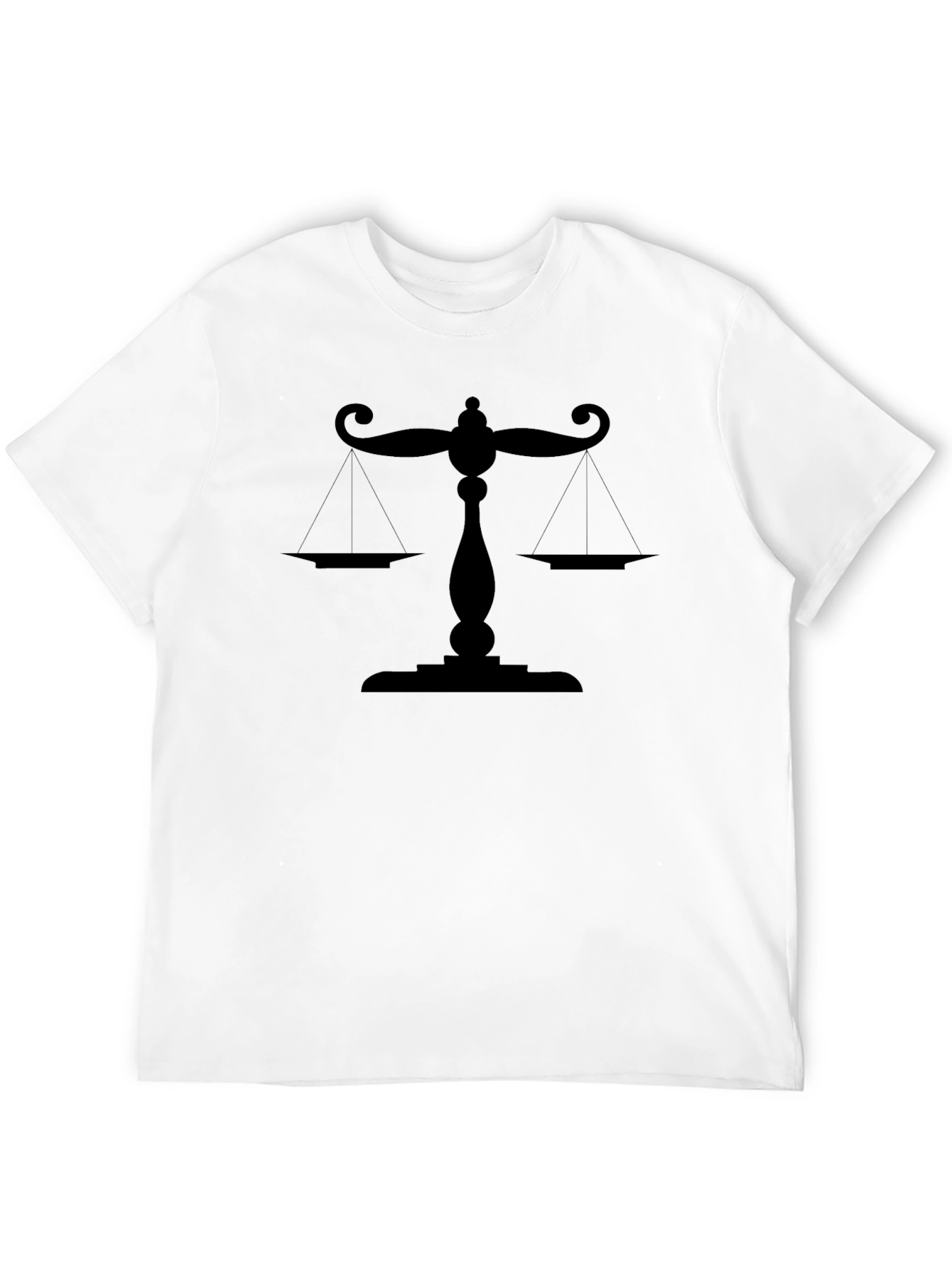 Scales of Justice Black T-Shirt