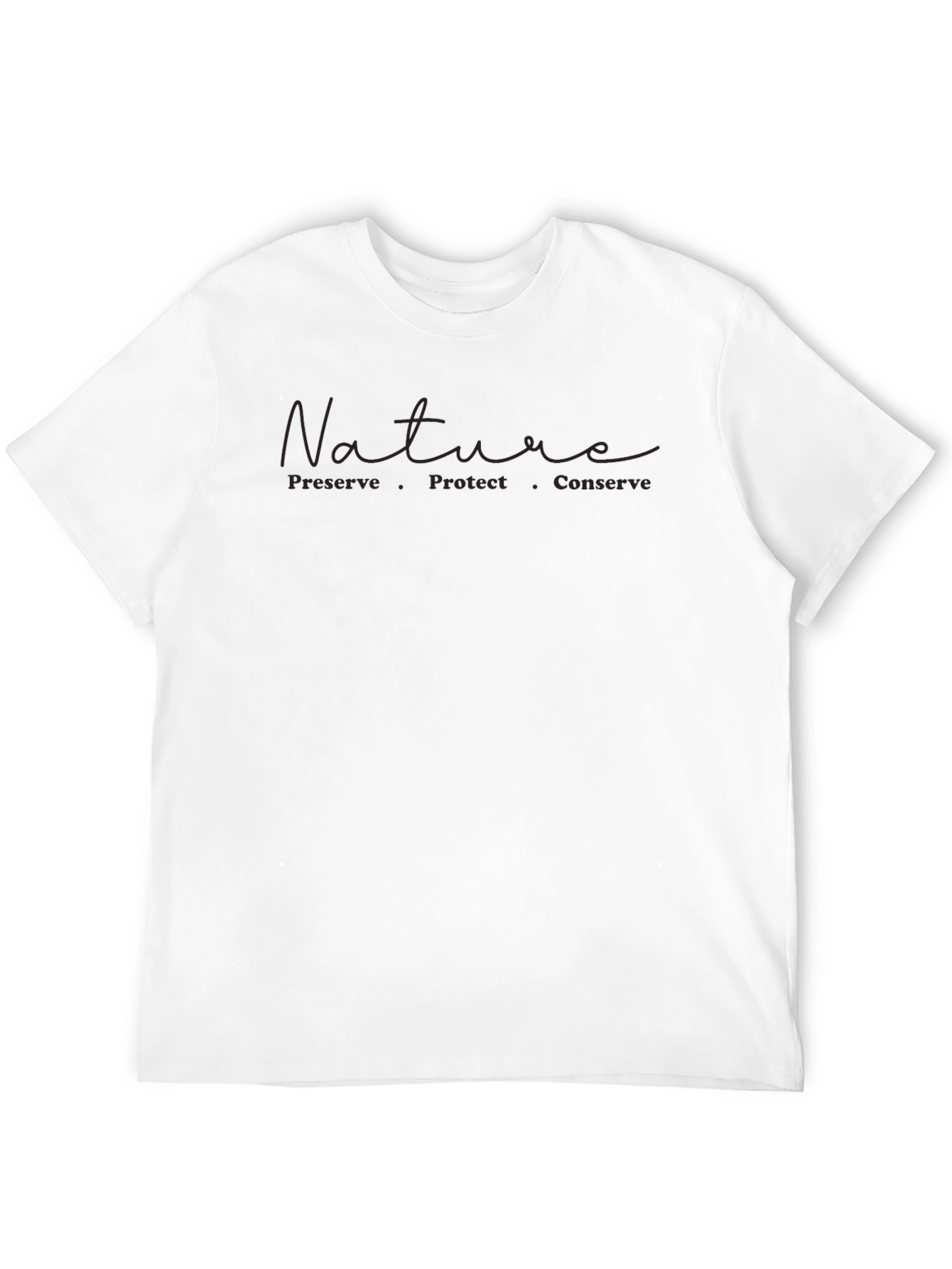Nature Preserve Protect Conserve Tee - Black