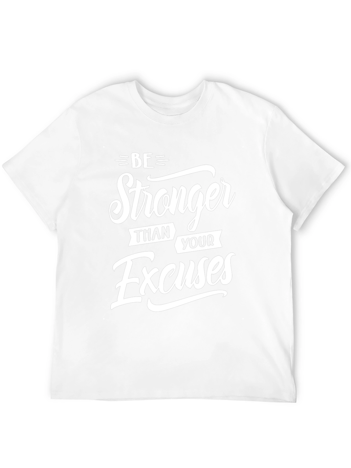 Be Stronger Than Excuses Black Graphic Tee