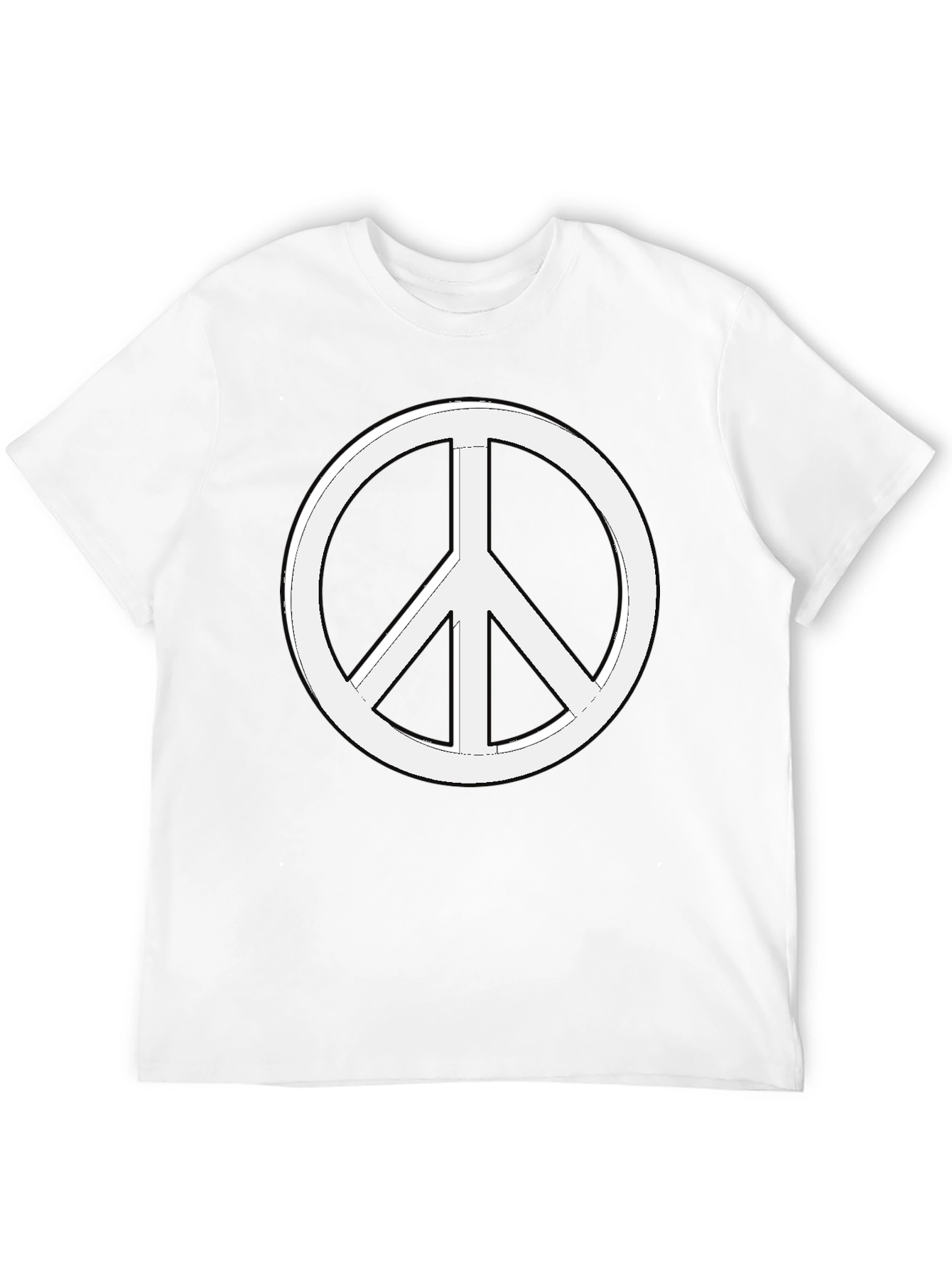 Peace Sign Graphic T-Shirt - Black