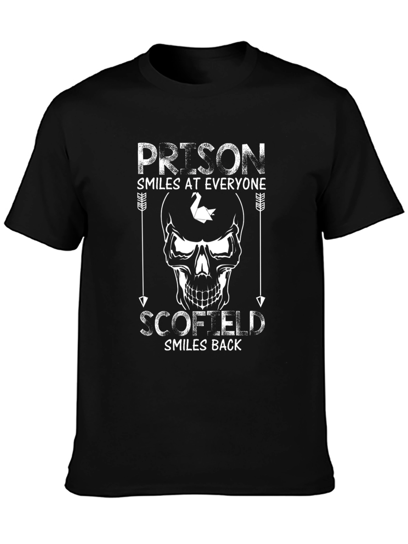 Prison Break Scofield T-Shirt - Skull Design