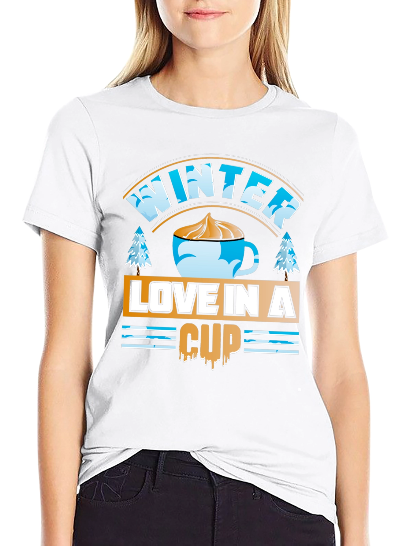 Winter Love in a Cup Graphic T-Shirt