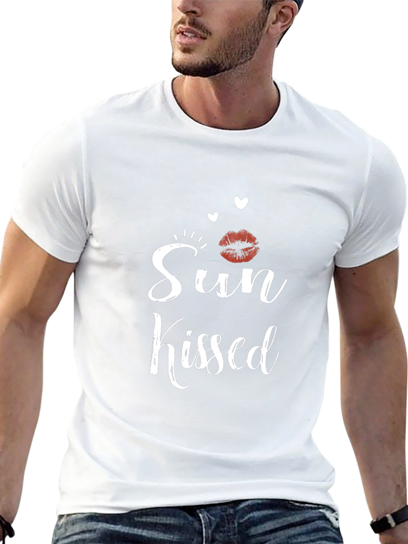 Sun Kissed Black Graphic T-Shirt