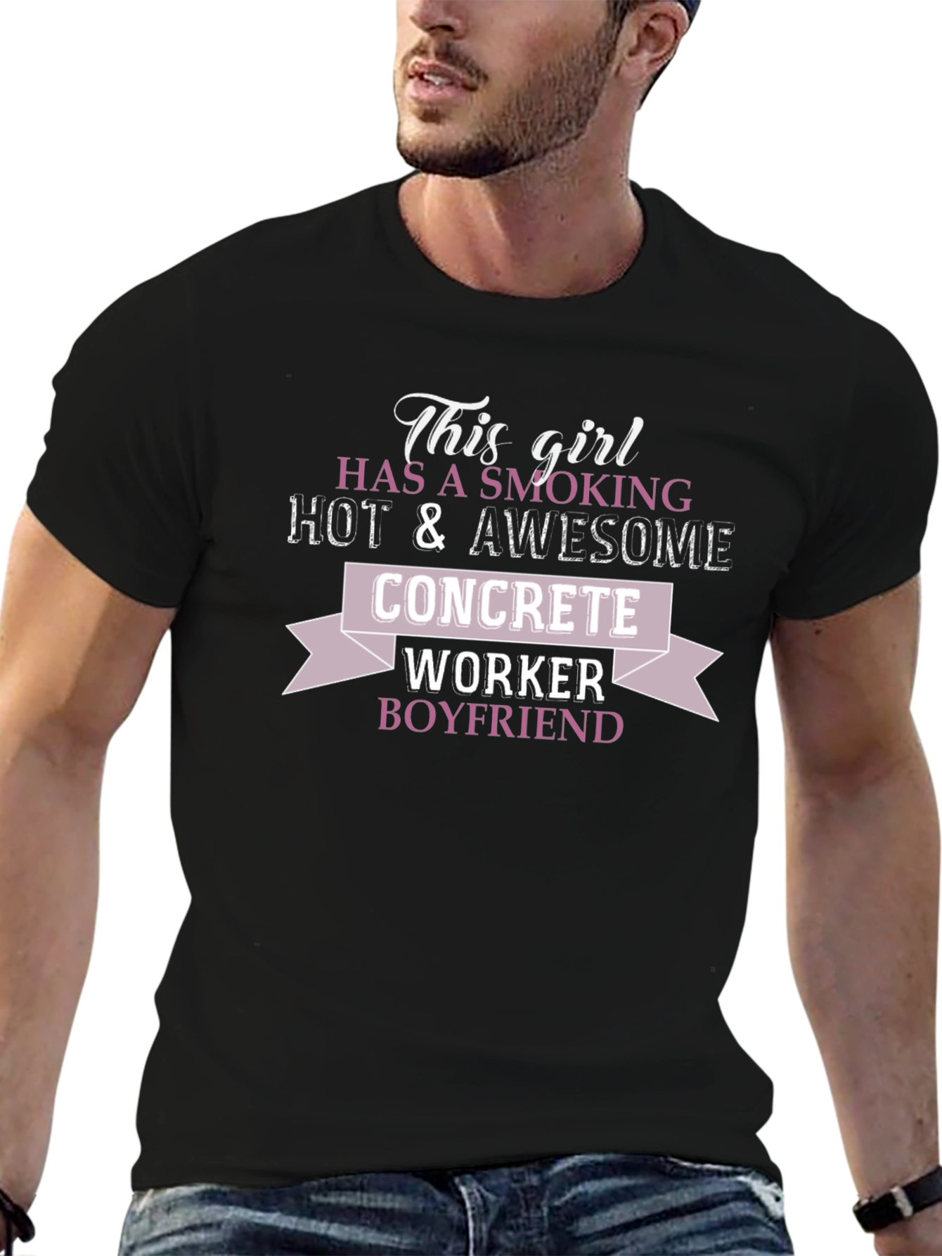 Girlfriend Concrete Worker Boyfriend T-Shirt