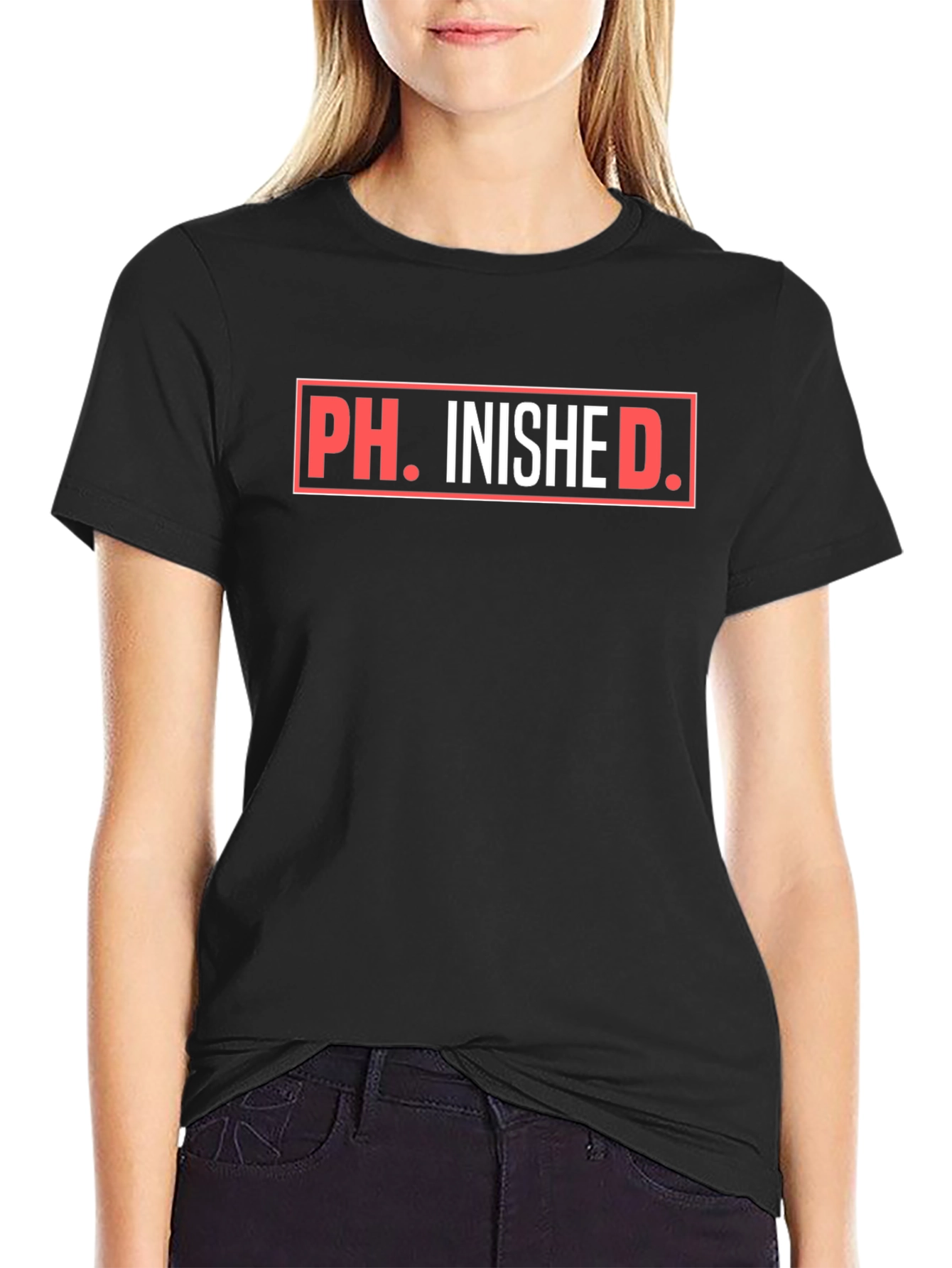 Ph.inished. Funny Graduation T-Shirt