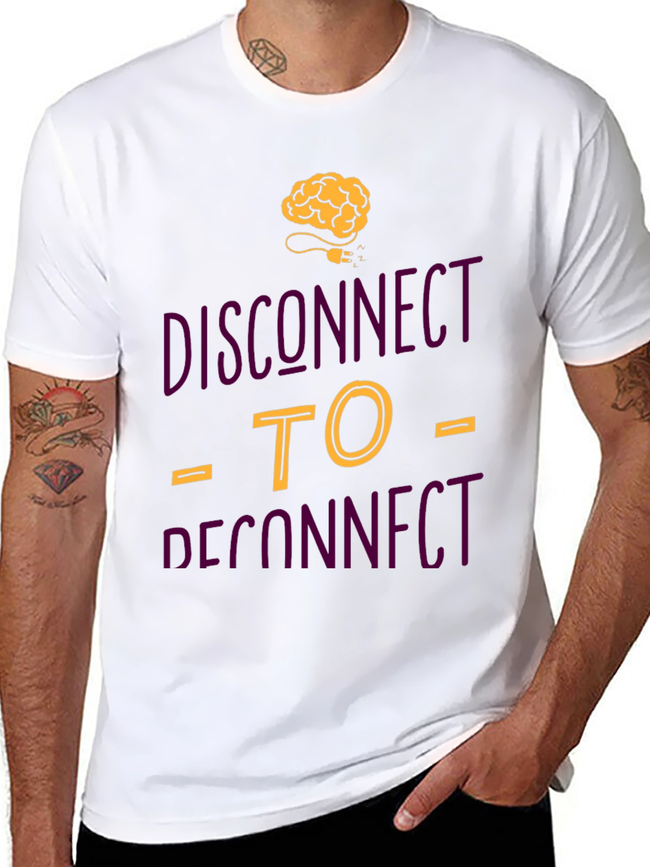 Disconnect To Reconnect Graphic Tee