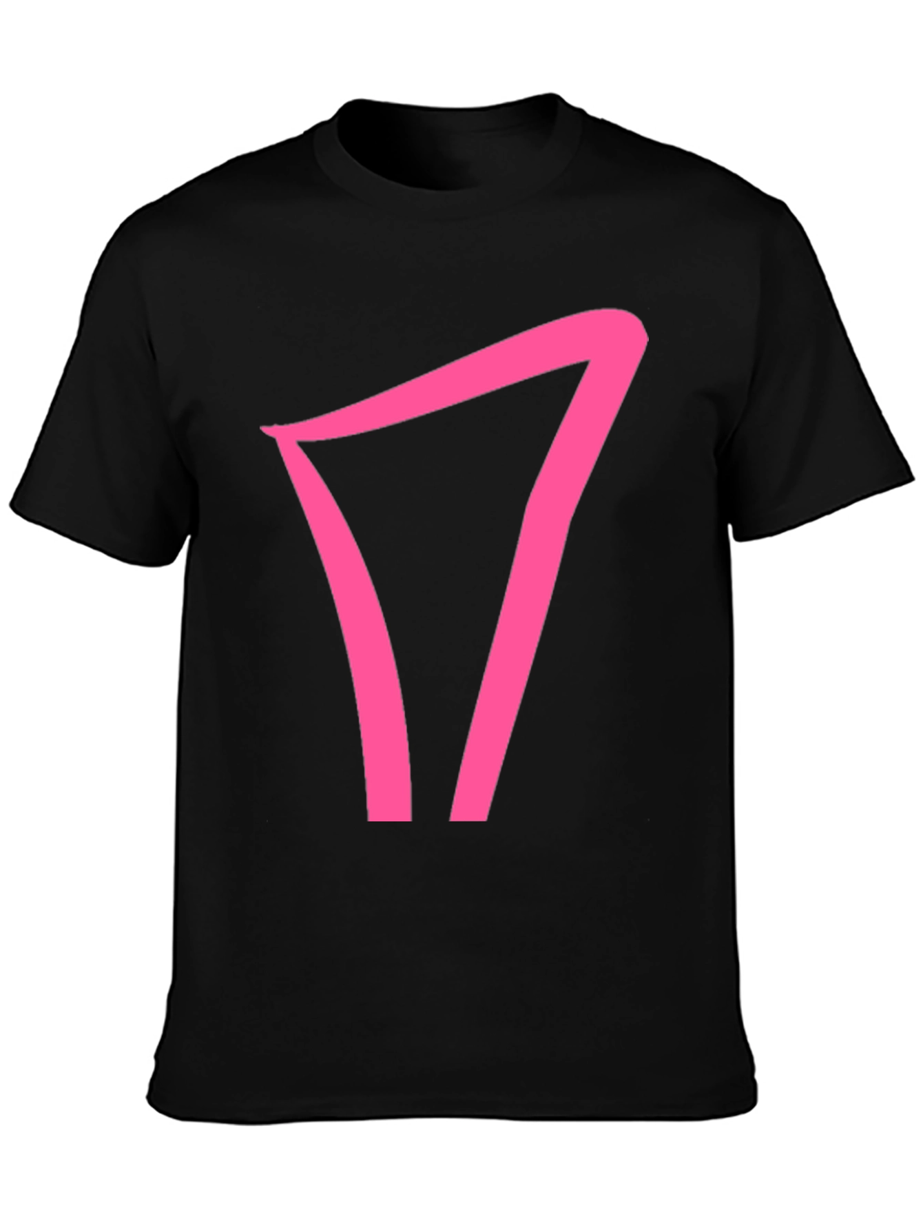 Pink Symbol Black T-Shirt