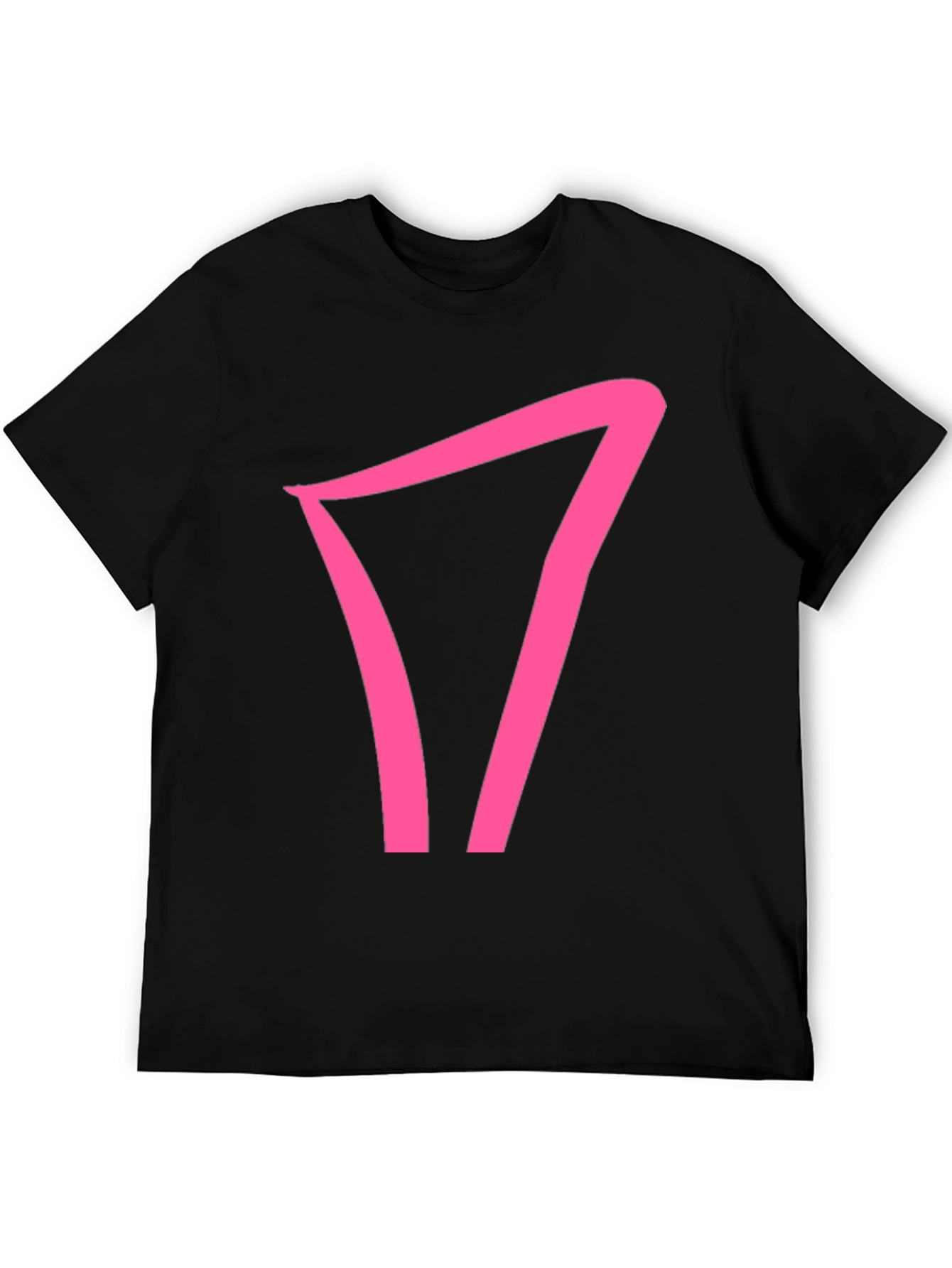 Pink Symbol Black T-Shirt