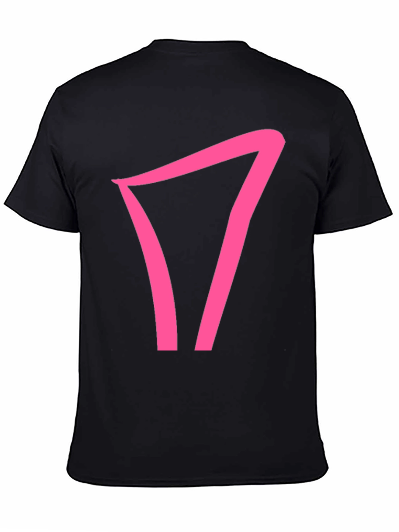 Pink Symbol Black T-Shirt