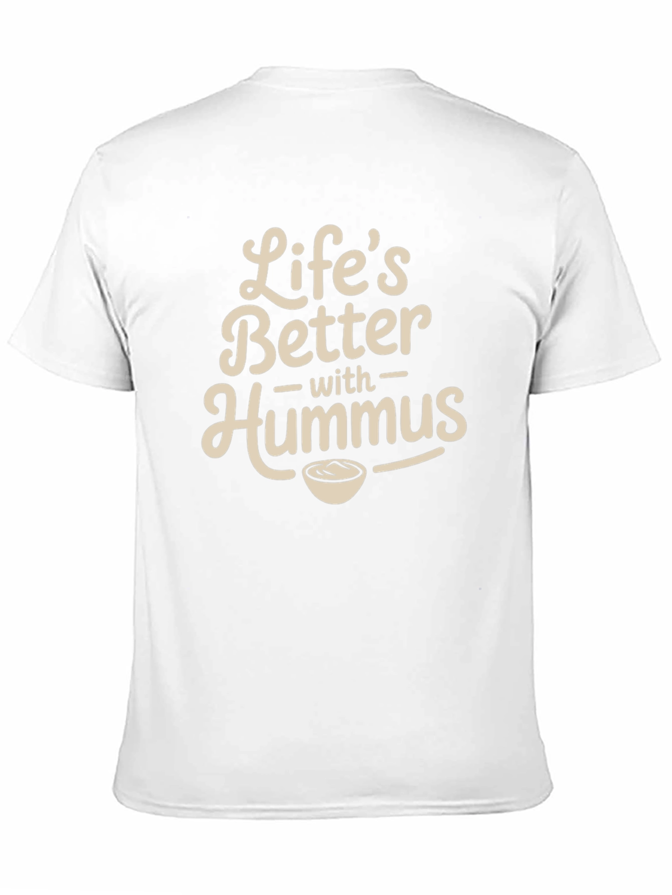 Lifes Better With Hummus Graphic Tee - Black
