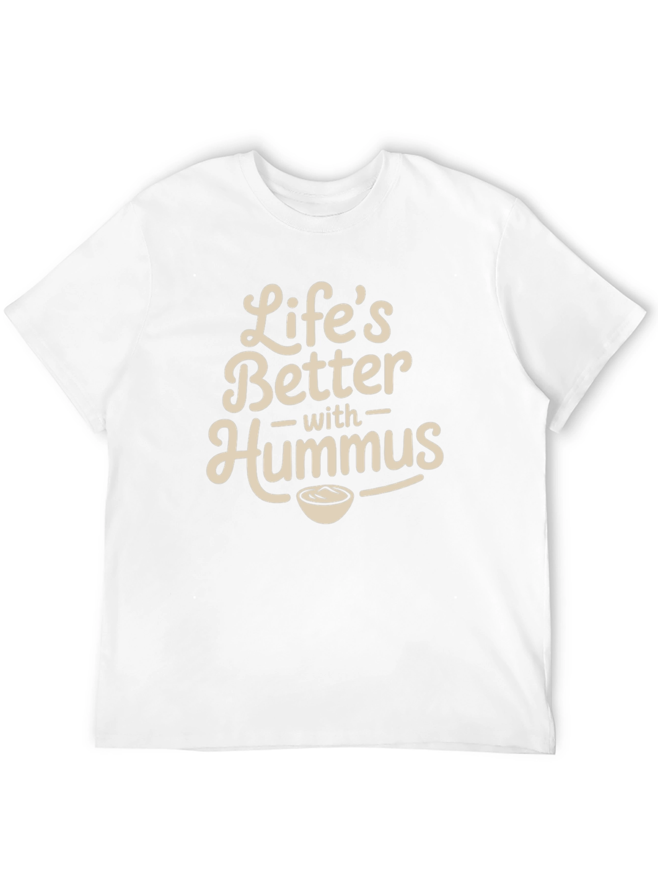 Lifes Better With Hummus Graphic Tee - Black