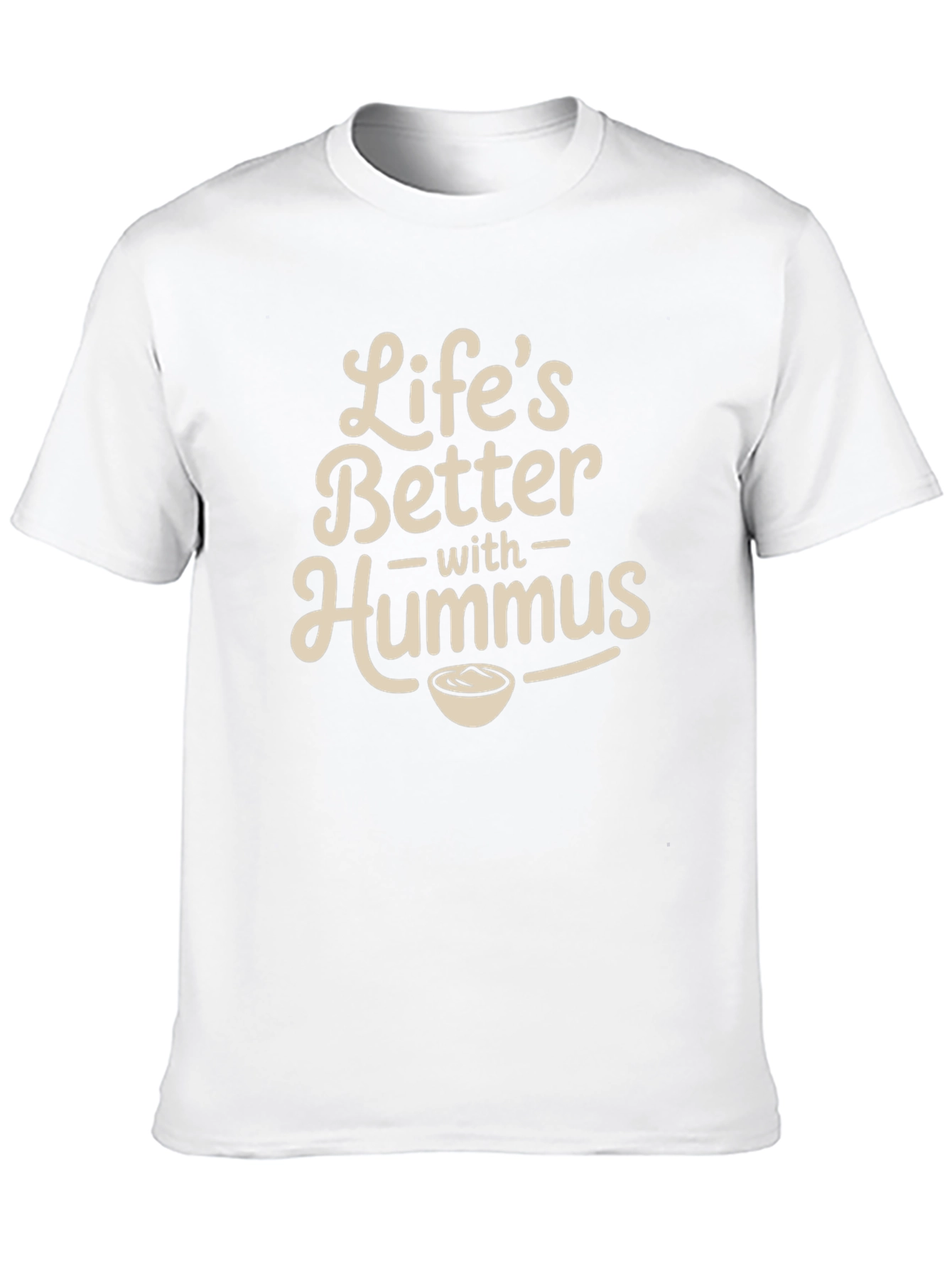 Lifes Better With Hummus Graphic Tee - Black
